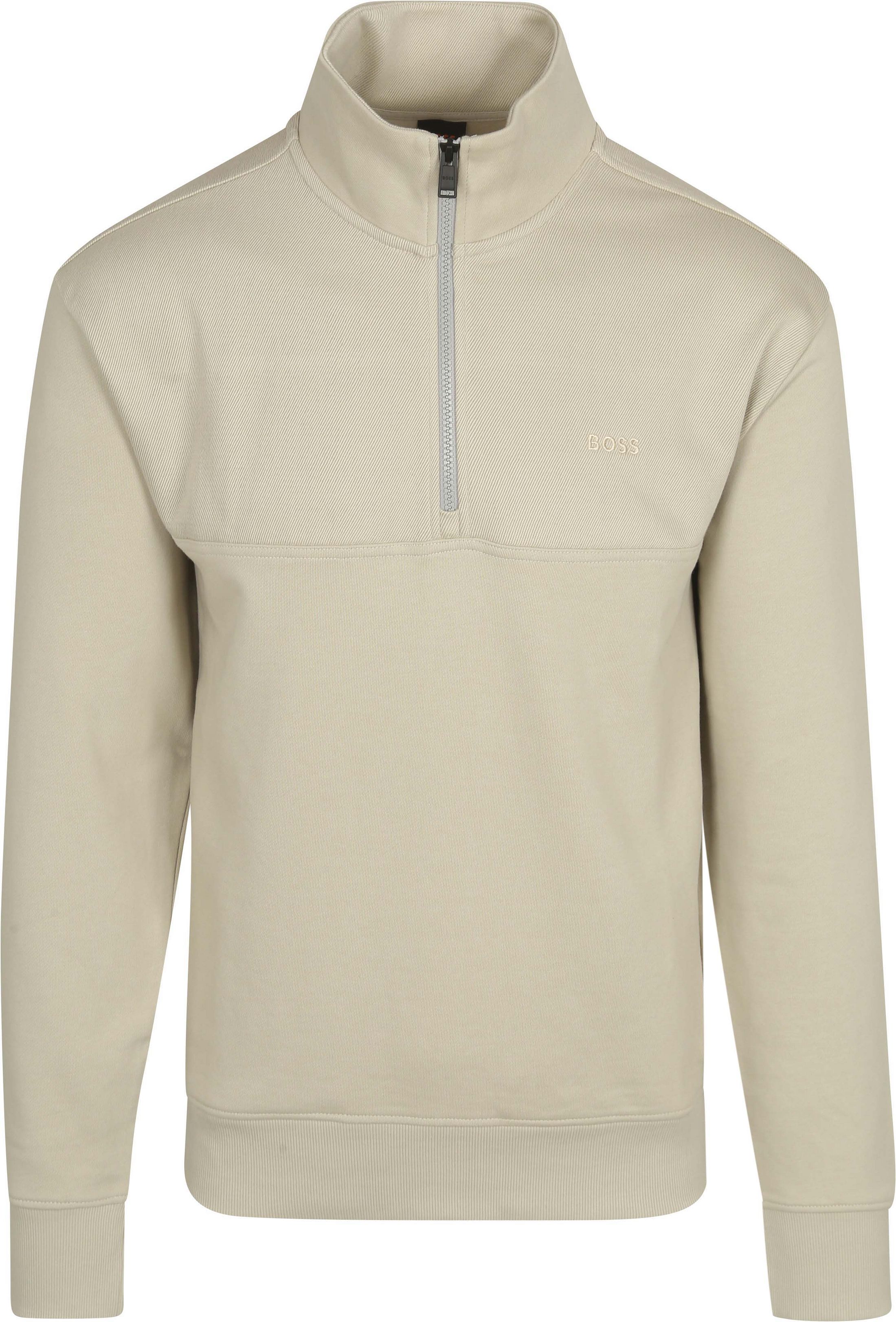 BOSS Courduroy Half Zip Pullover Ecru 50528476-271 kaufen | Suitable