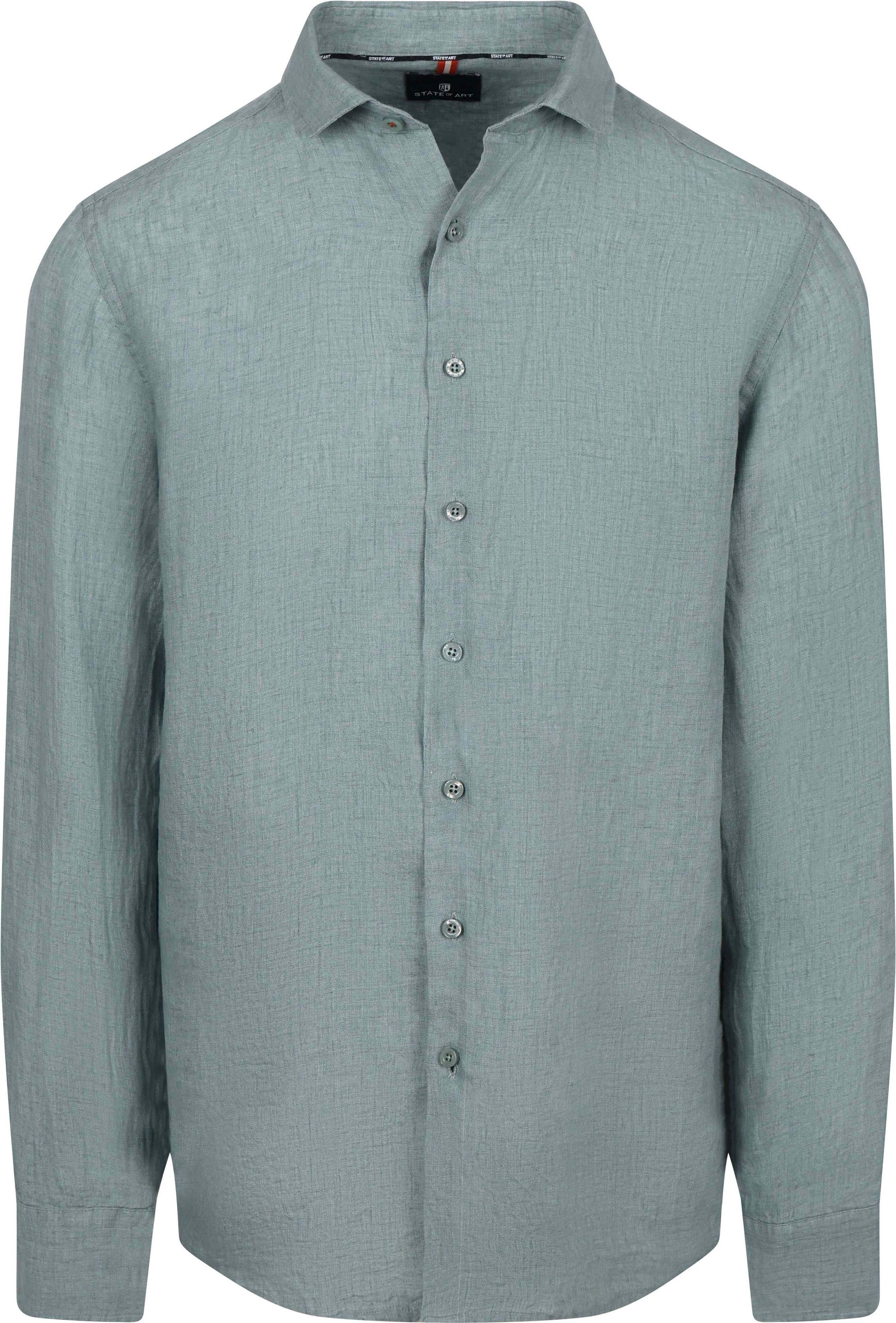 State Of Art Shirt Linen Green 21116270-3400 order online | Suitable