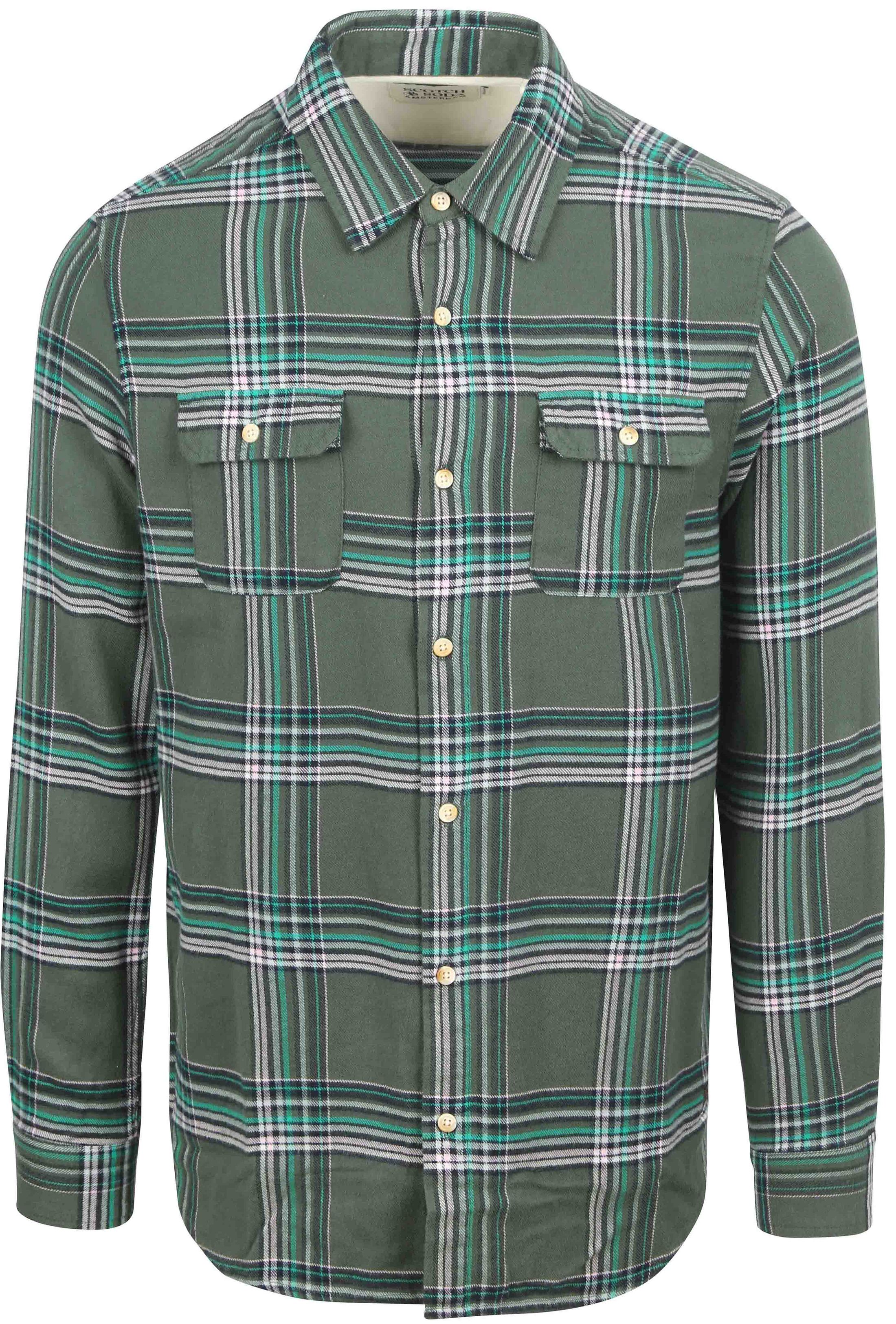 Scotch and Soda Flannel Skjorte Grøn 178717-300