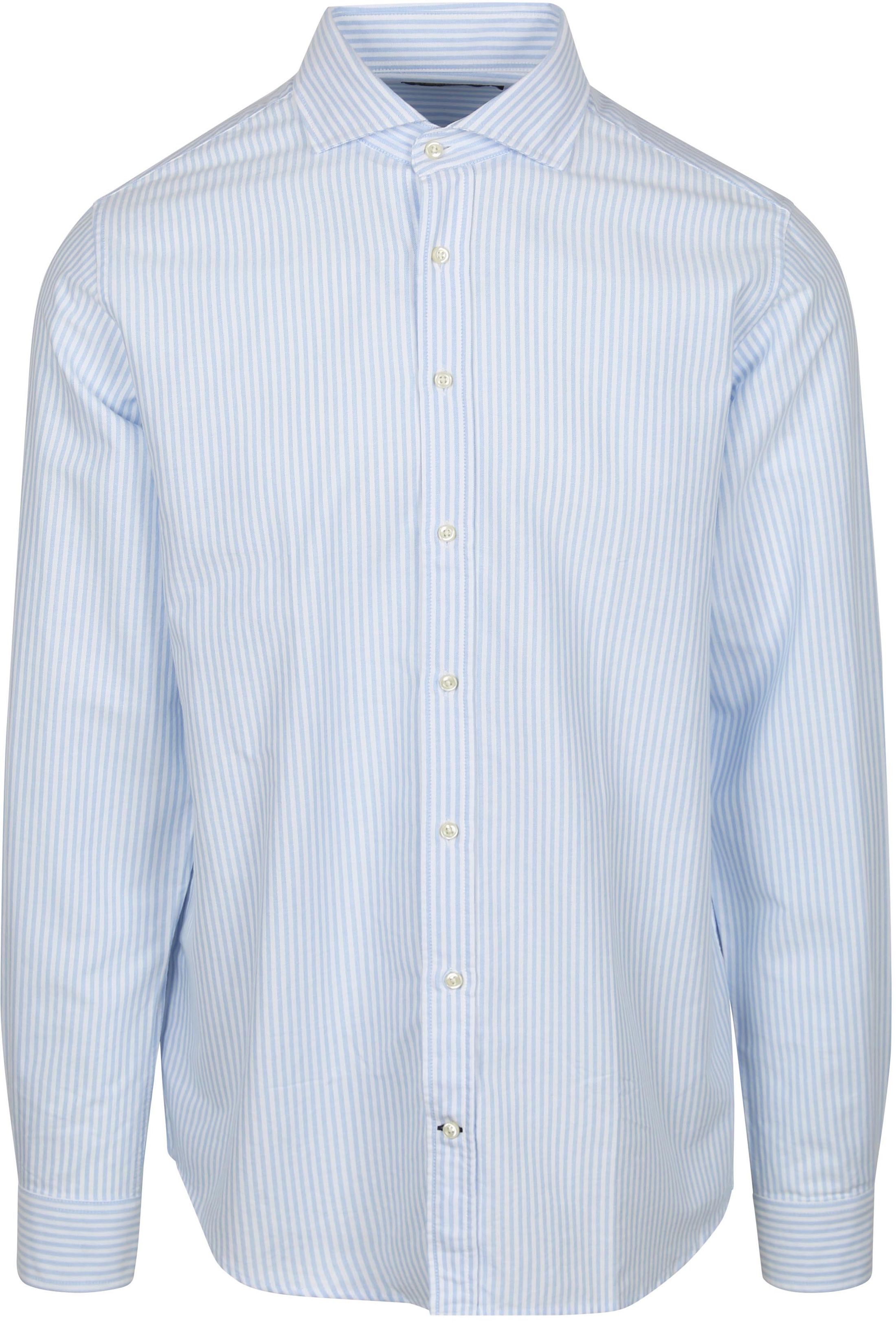 Steppin' Out Skjorte Oxford Stribe Lyseblå SM6001.0027-Light Blue
