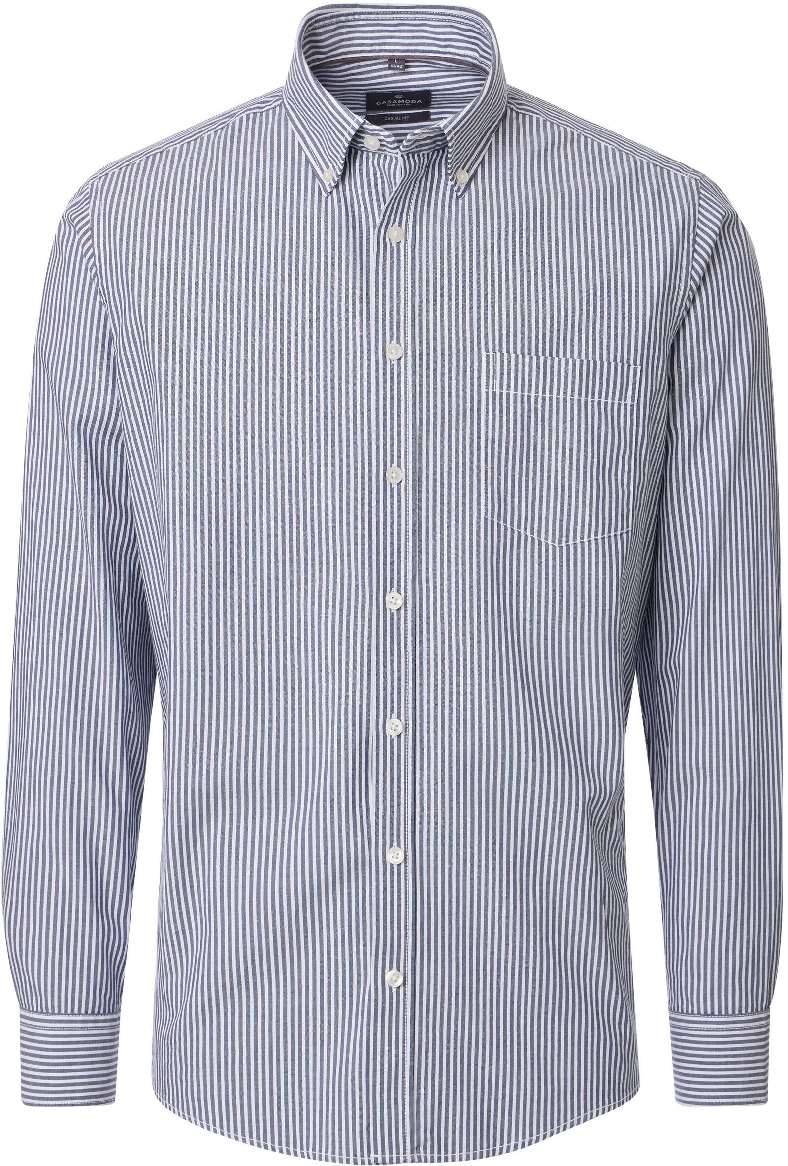 Casa Moda Skjorte Striper Navy 126130250-101