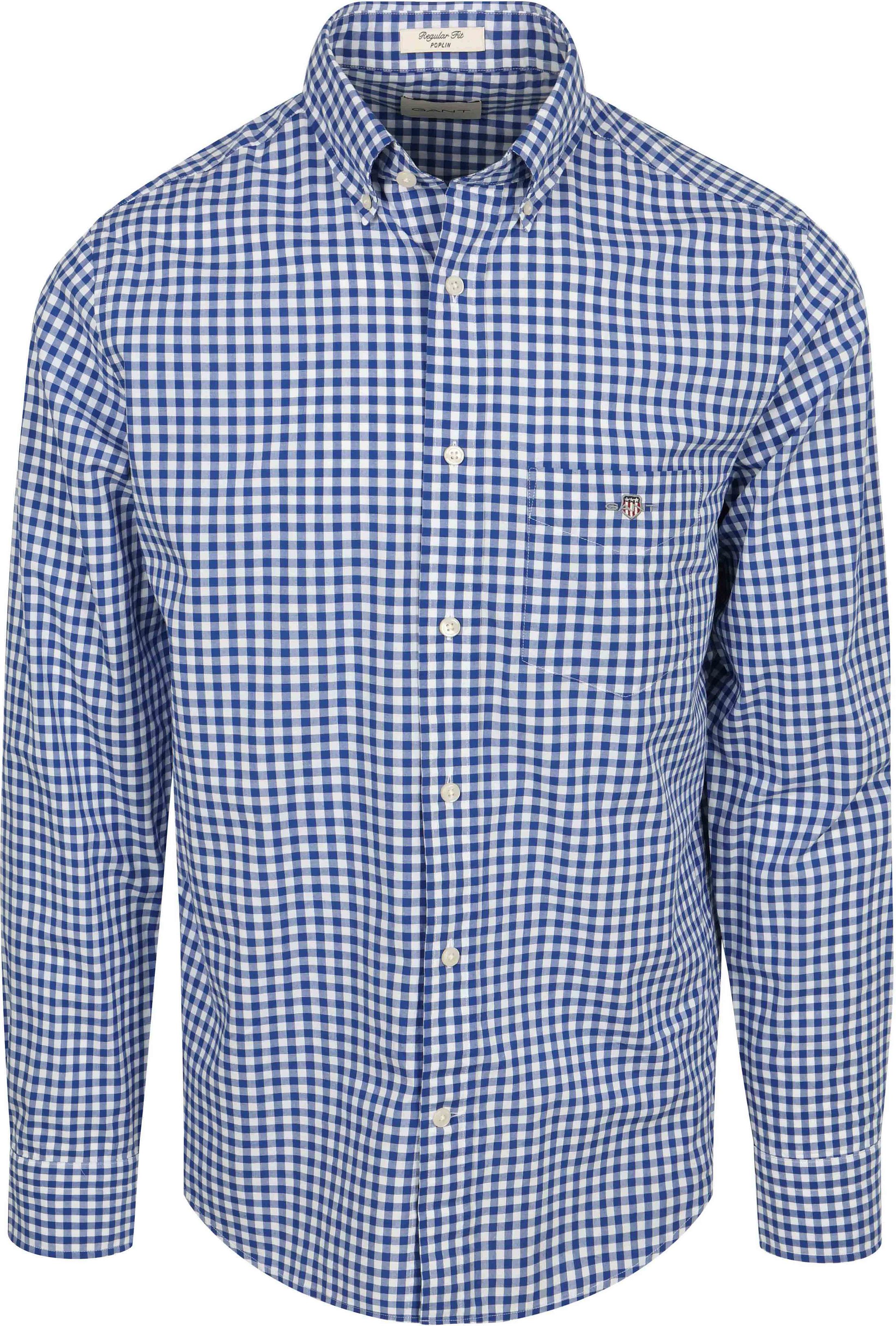 Gant Hemd Gingham Poplin College Blau kaufen | Suitable