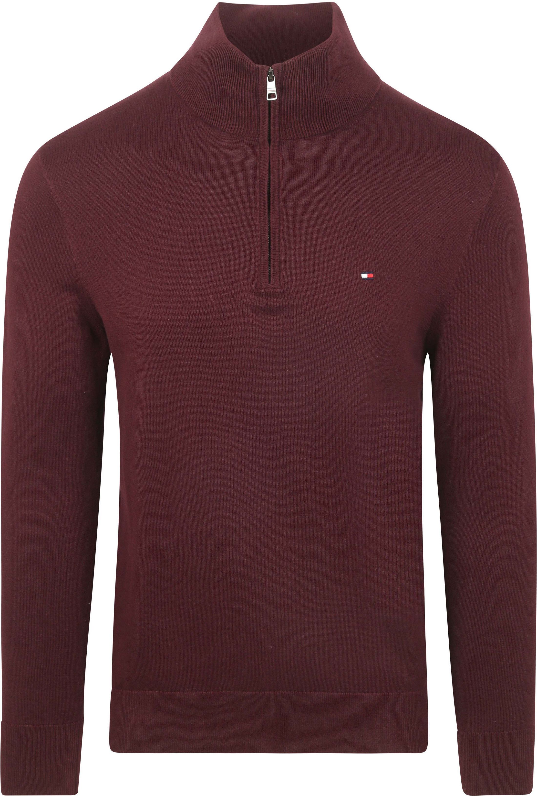 Tommy Hilfiger Halvglidelås Genser Essential Bordeaux MW0MW37331-XIH