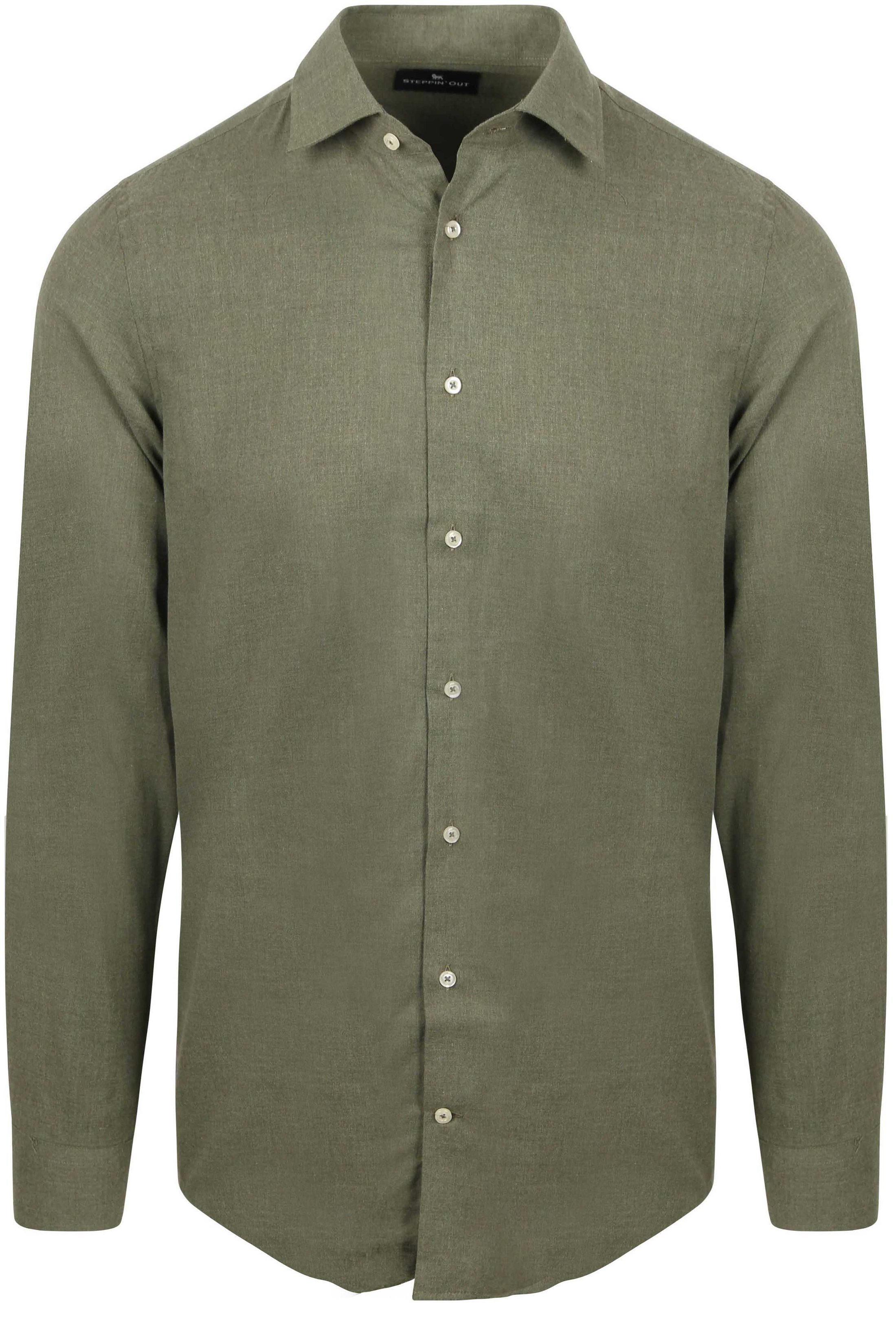Steppin' Out Hemd Flanel Olive SH-FLANWS-SO-25.06 kopen | Suitable