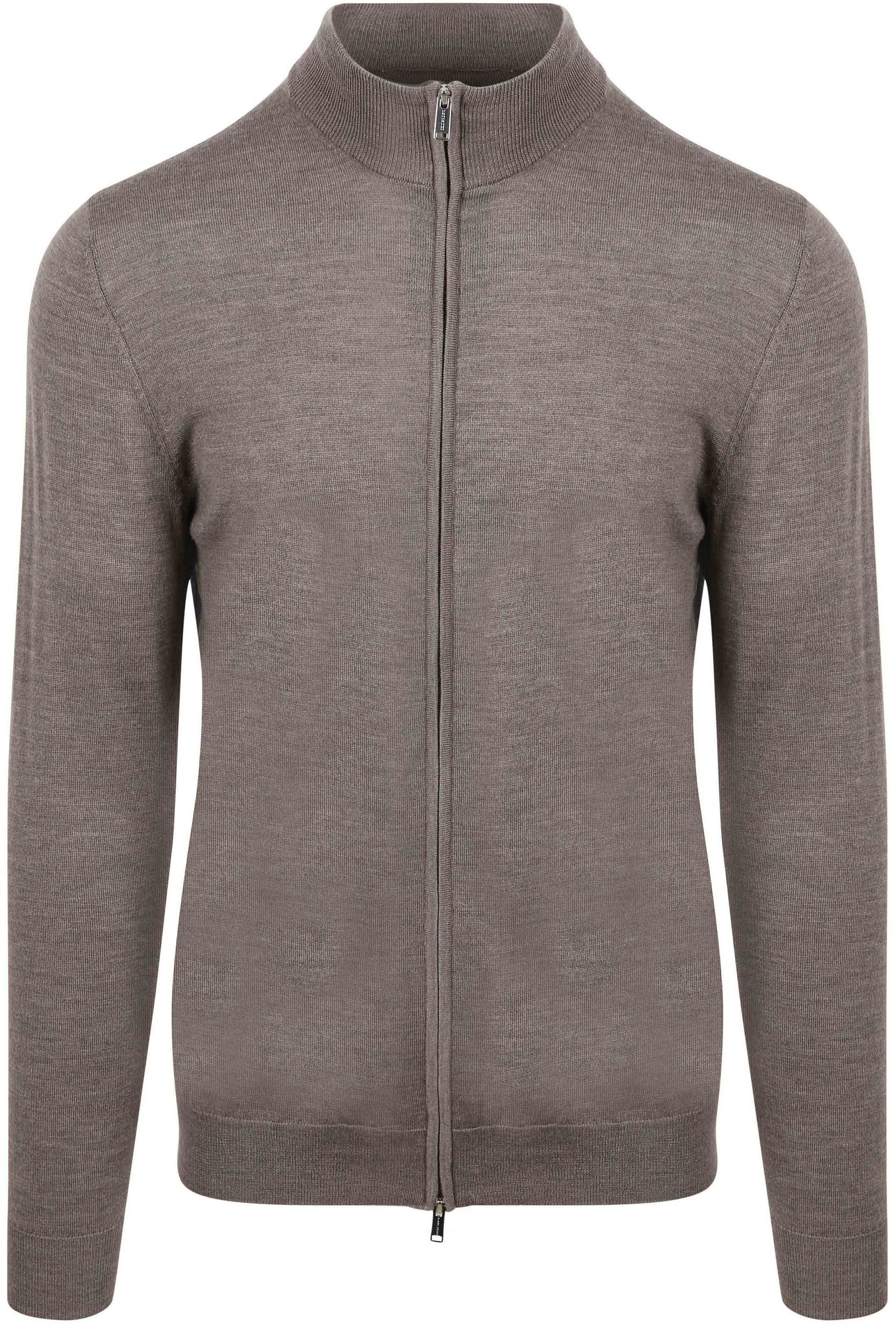 Profuomo Väst i Merinoull Taupe PPWJ30006D-5