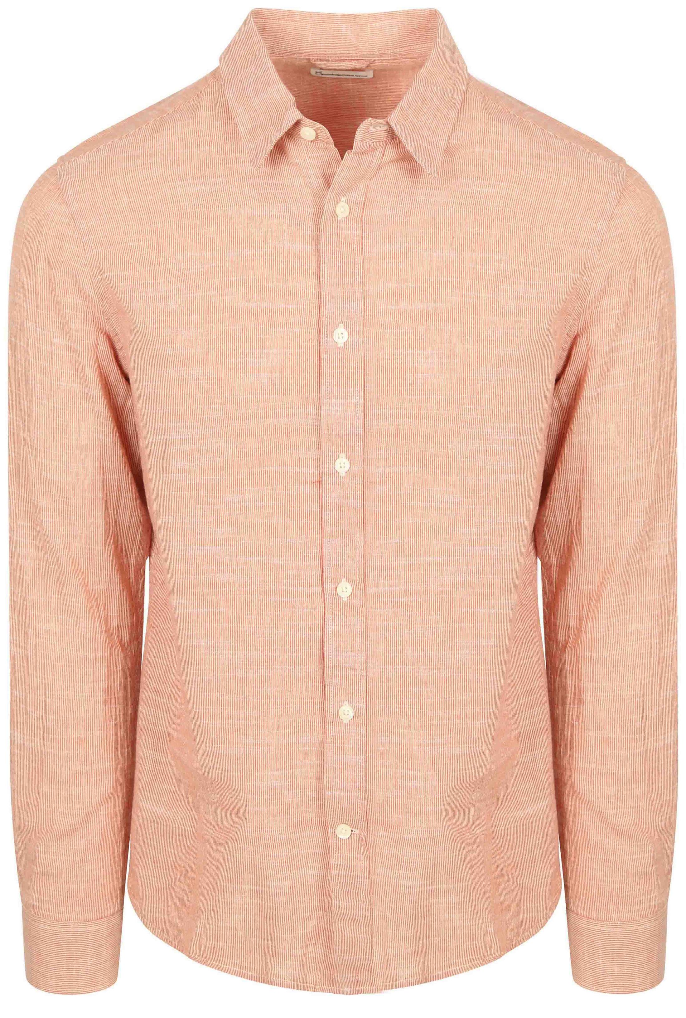 Knowledge Cotton Apparel Shirt Stripe Red order online | Suitable