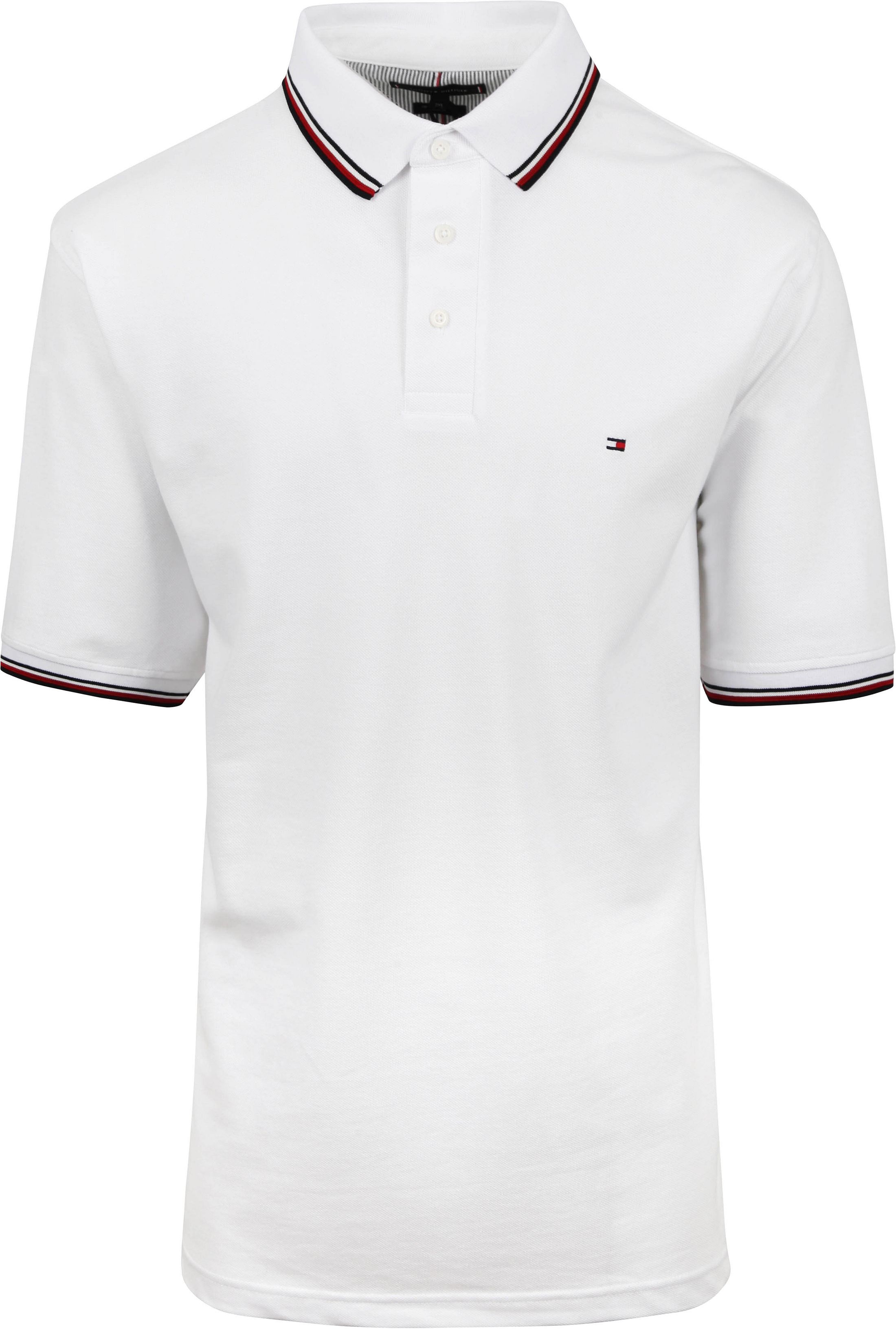 Tommy Hilfiger Stor og Høy Polo-skjorte Hvit MW0MW31980YBR