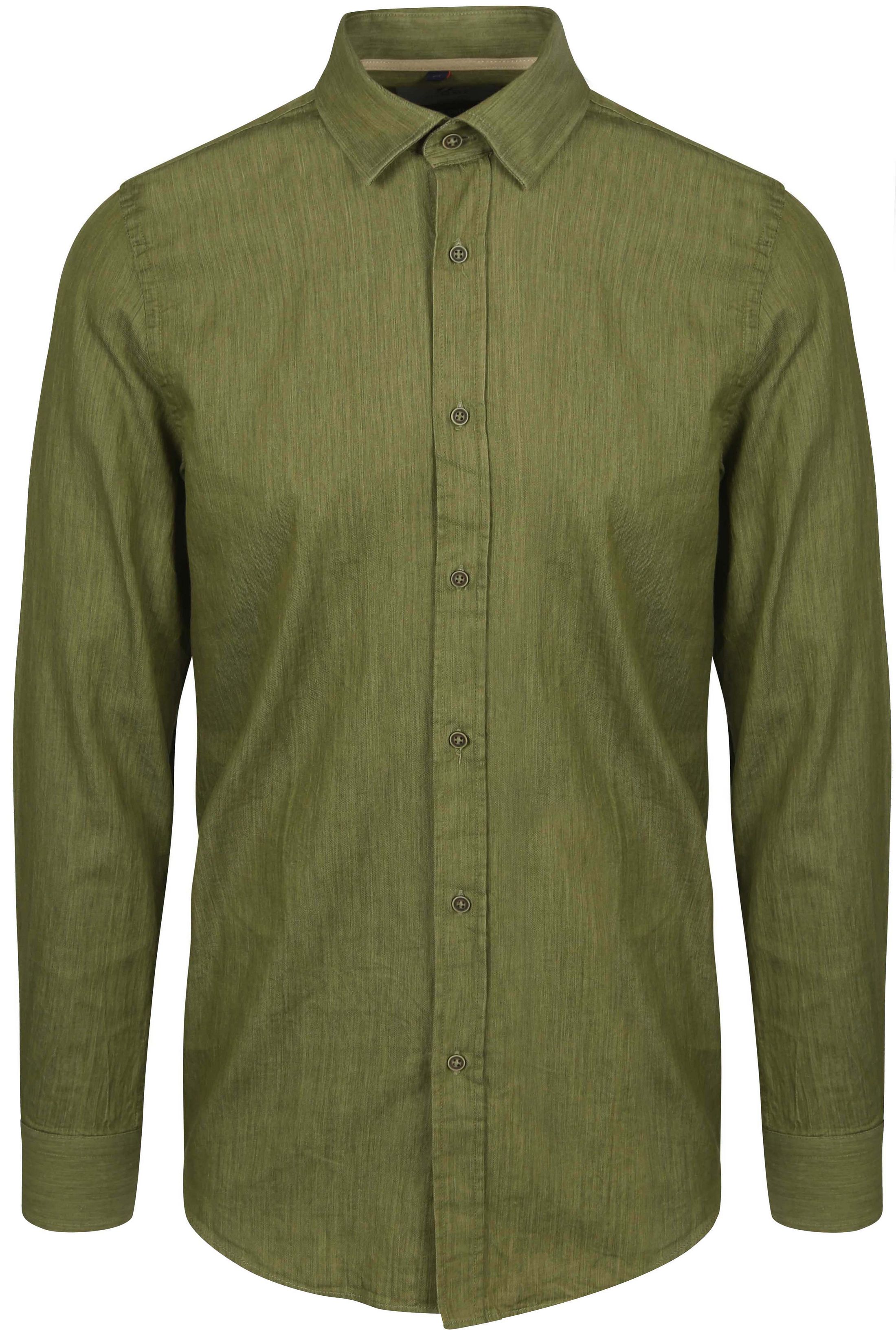 Suitable Skjorte Vasket Grøn SH-BD-WASH-STBL-24W03