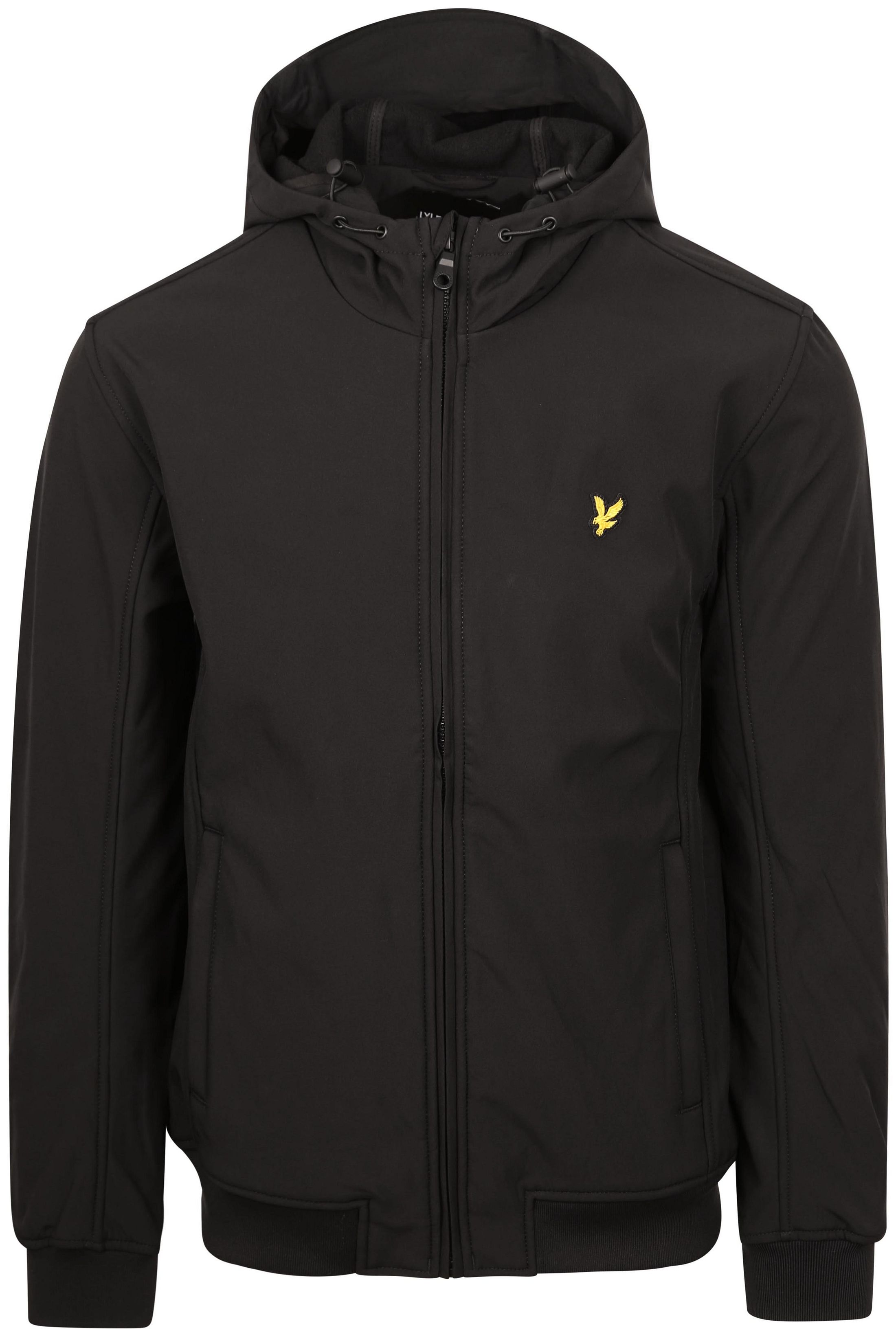 Lyle & Scott jakke i myk softshell-fleece, svart JK2110V-Z865