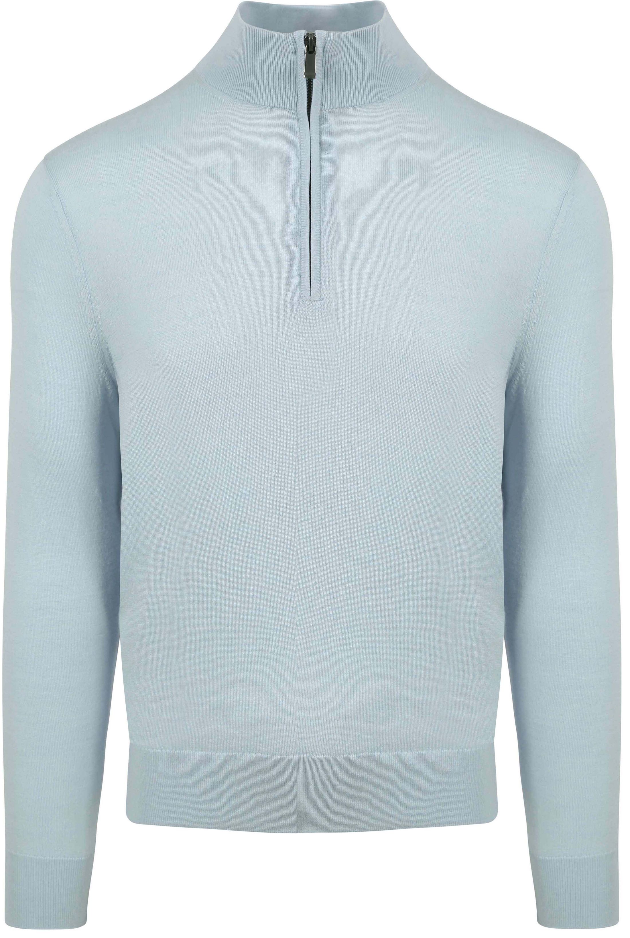 Suitable Merino Half Zip Sweater Bleu Clair PU-MRI-HZ-24 211814 Light Blue commander en ligne | Suitable