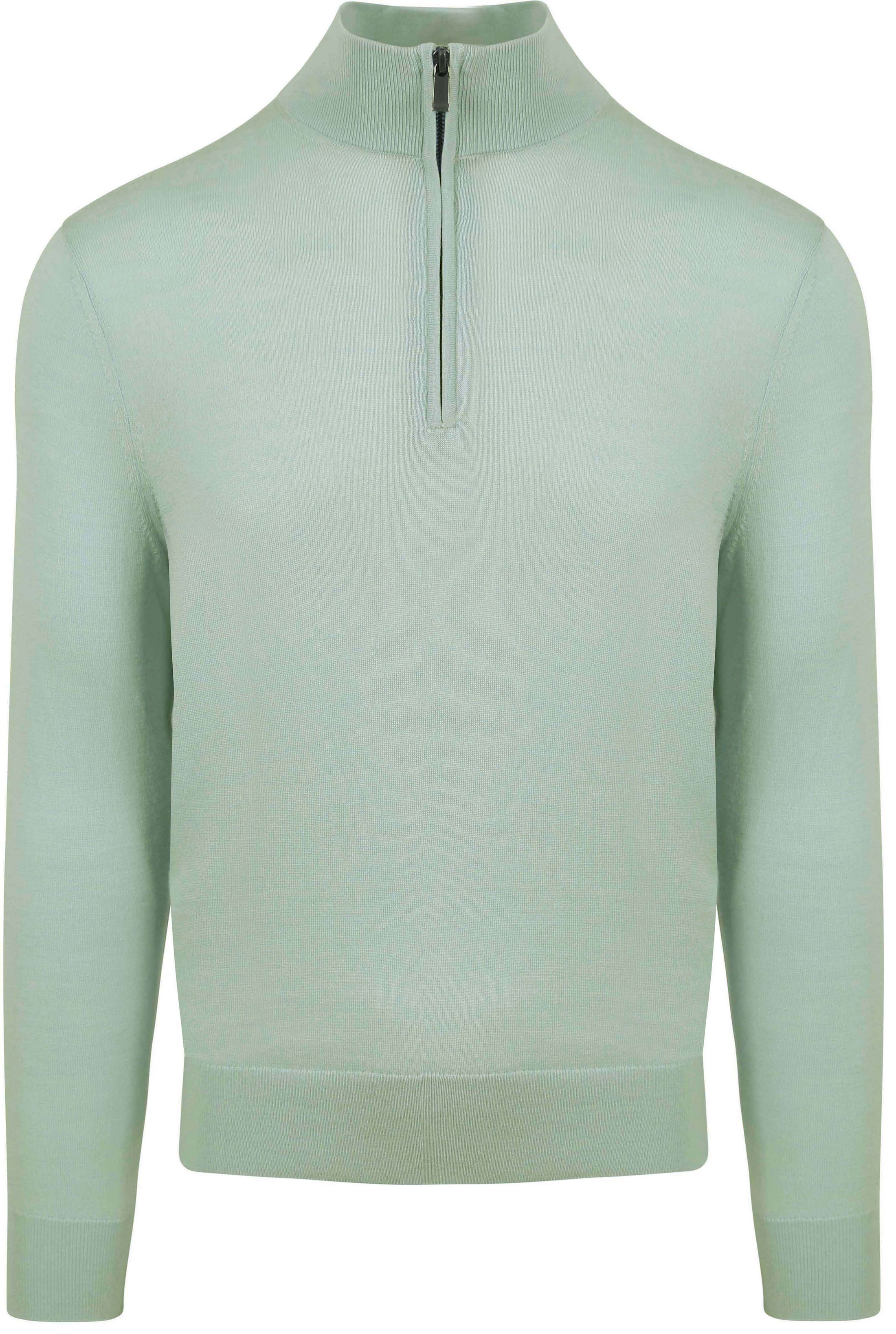 Suitable Pull Demi-Zip Laine Mérinos Vert PU-MRI-HZ-24 241964 Green Mint commander en ligne | Suitable