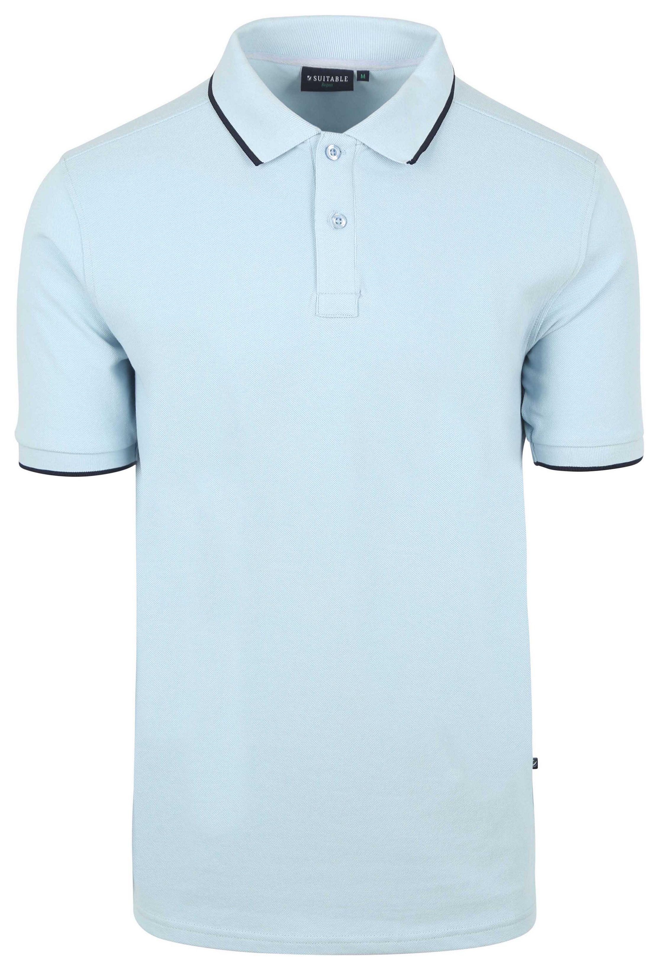Suitable Respect Polo Shirt Tip Ferry Light Blue order online | RSP-25TPF-LIBL | Suitable Liechtenstein