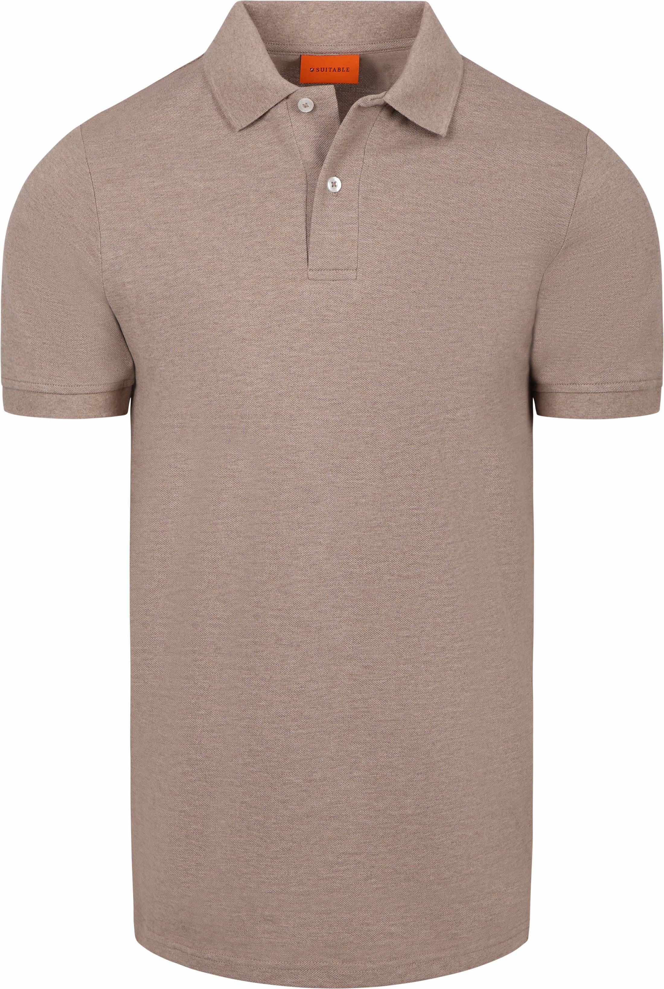 Suitable Polo Beżowy PO-PIQ-MEL-CAMEL 