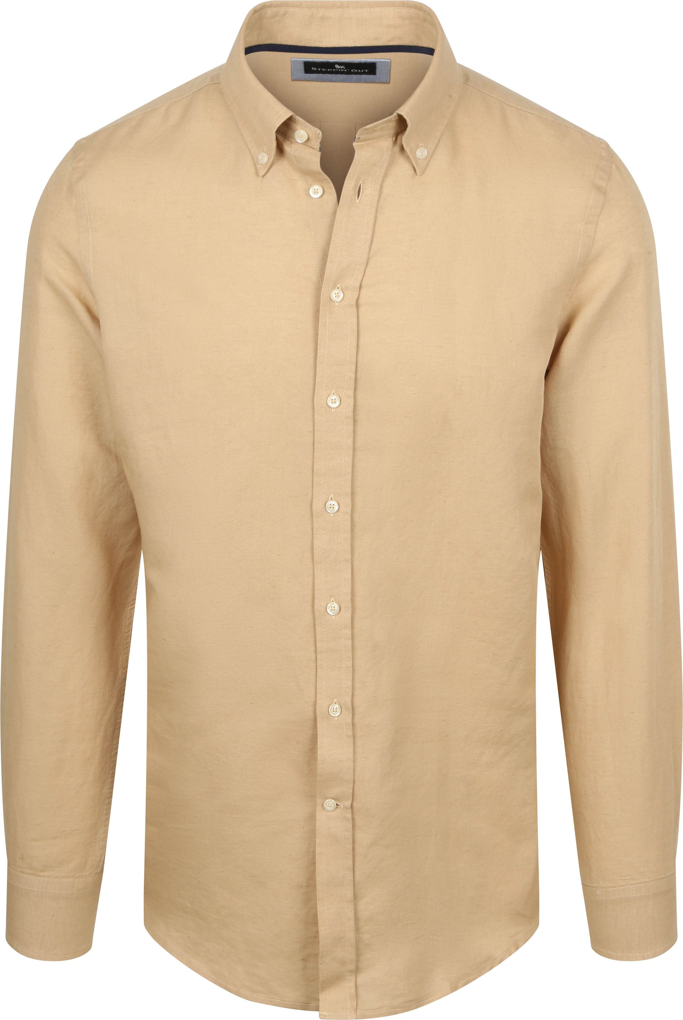 Steppin' Out Skjorta Linne Bomull Beige SH-COTLIN-WASHED- 26.03 SAND köp | Suitable