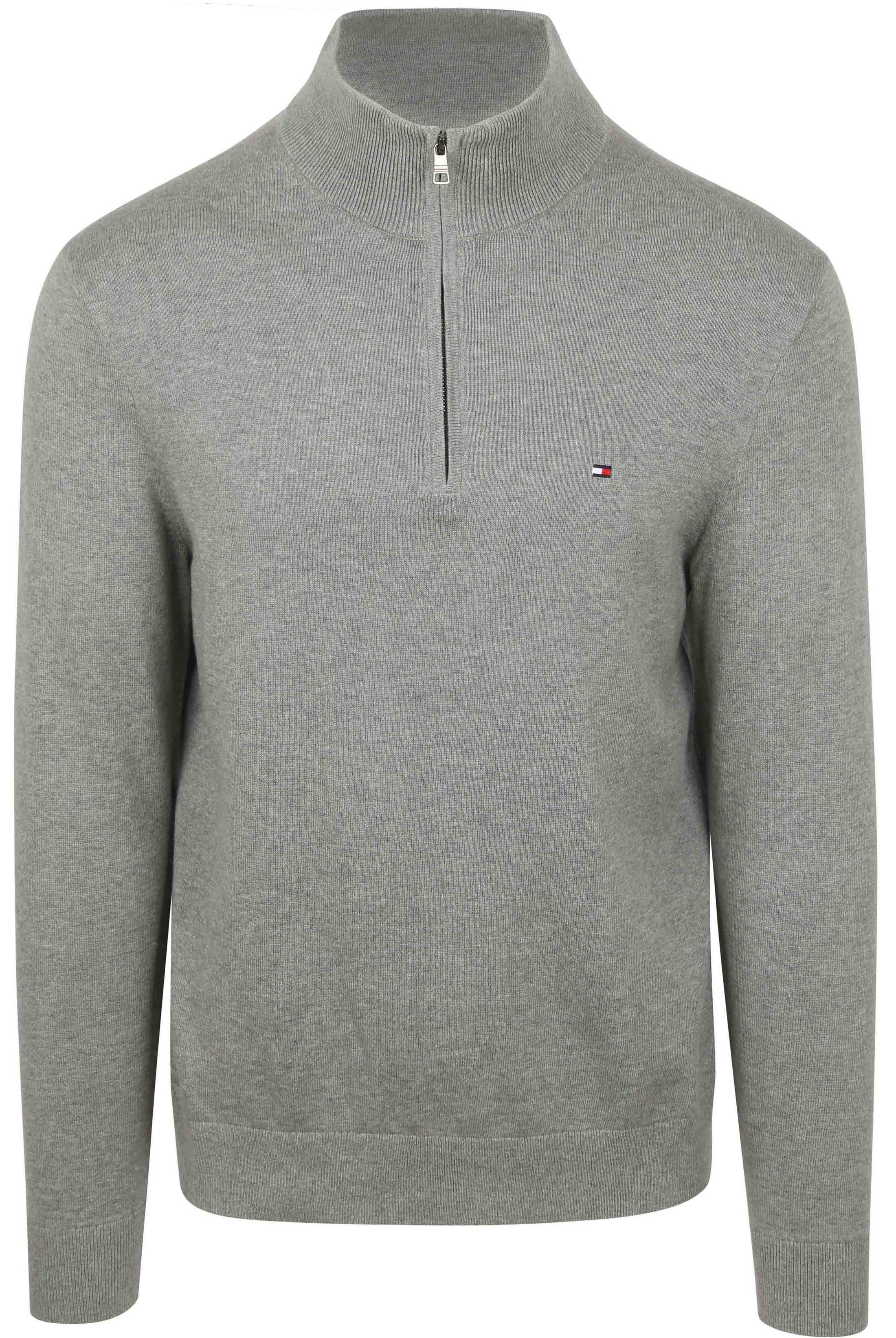 Tommy Hilfiger Halvglidelås Genser Essential Grå MW0MW37331-P91
