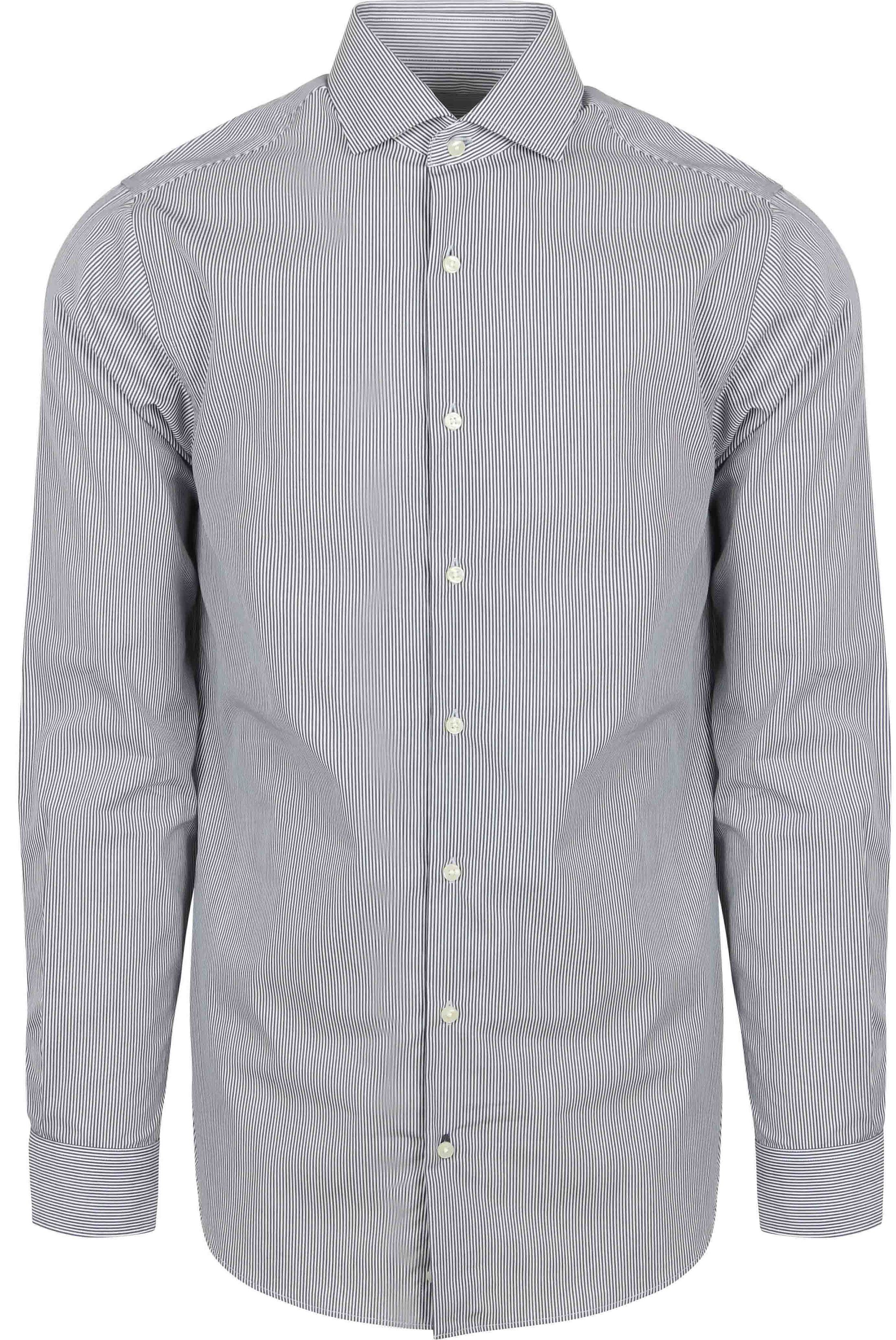 Steppin' Out Skjorte Stribe Navy SH-STEPP-CaW-06 Pin stripe Navy