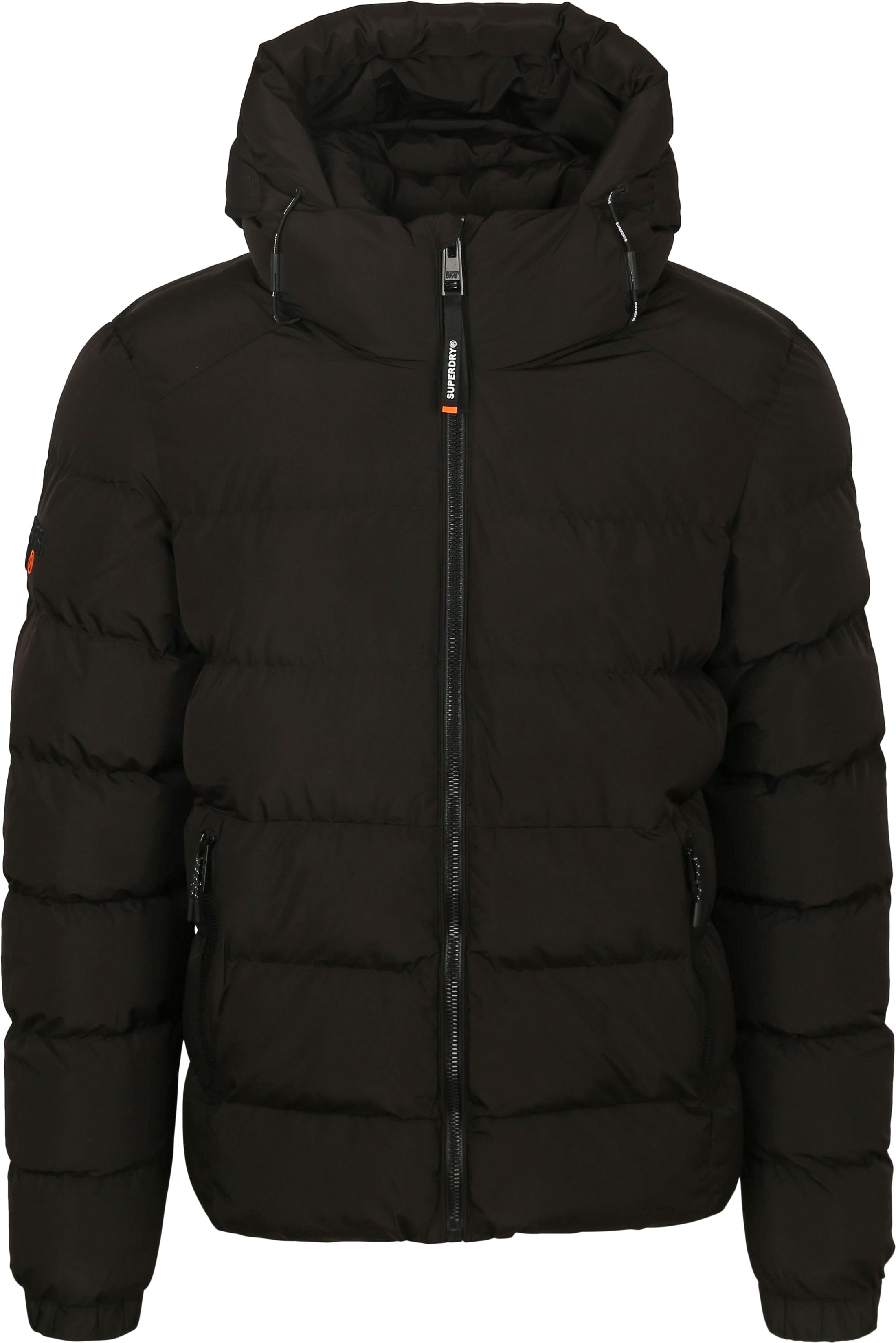 Superdry Puffer Jacket Hooded Black order online | M5011905A-16A | Suitable Spain