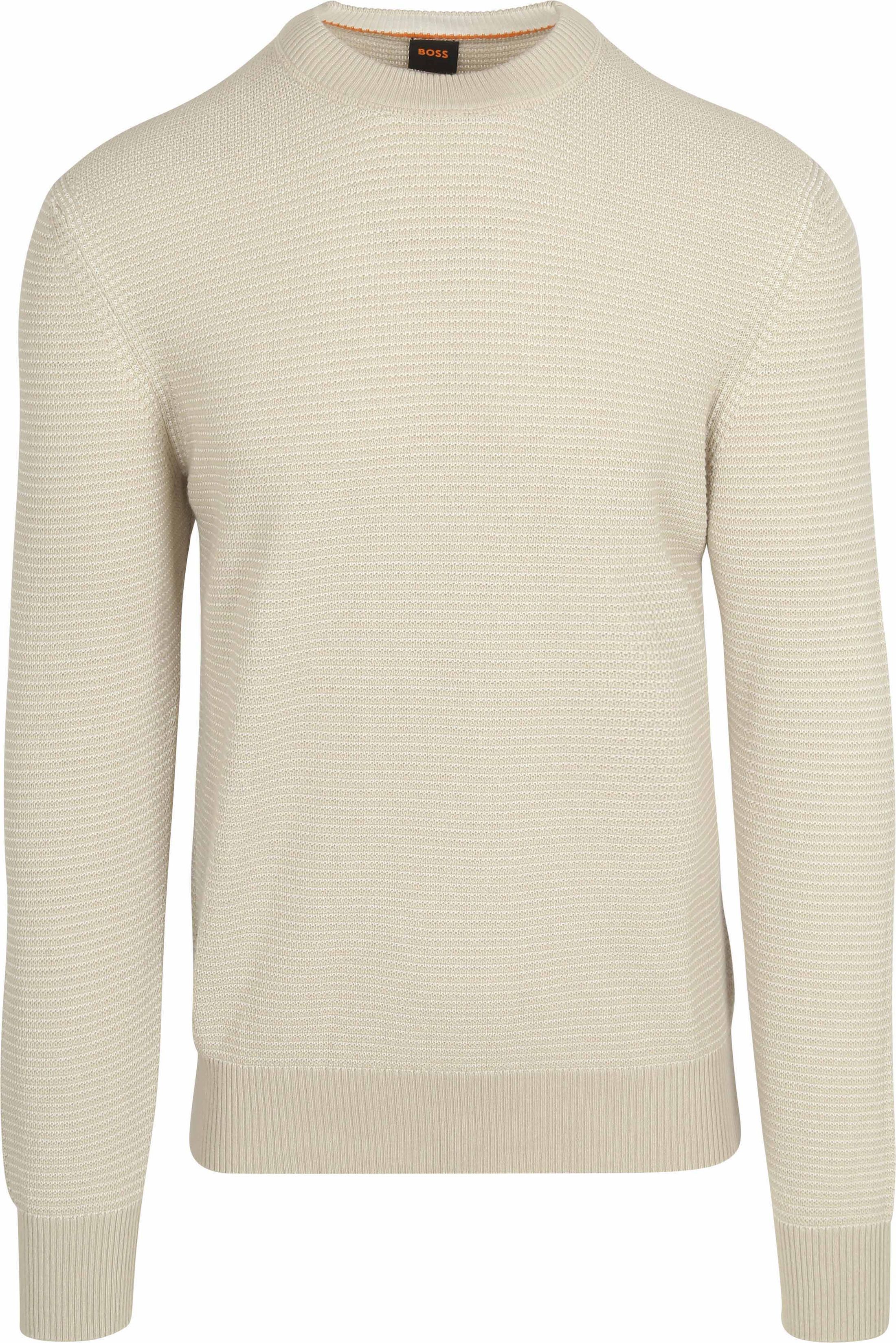 BOSS Sweter Beżowy 50523575-271 