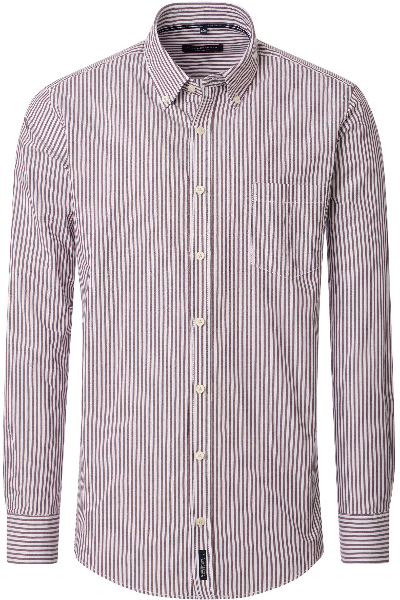 Casa Moda Casual Shirt Stripes Burgundy order online | Suitable