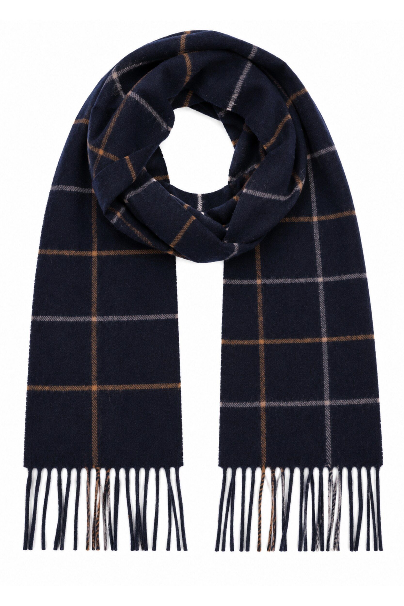 Profuomo Sjaal Lamswol Ruiten Marineblauw PPXS30006A-P kopen | Suitable