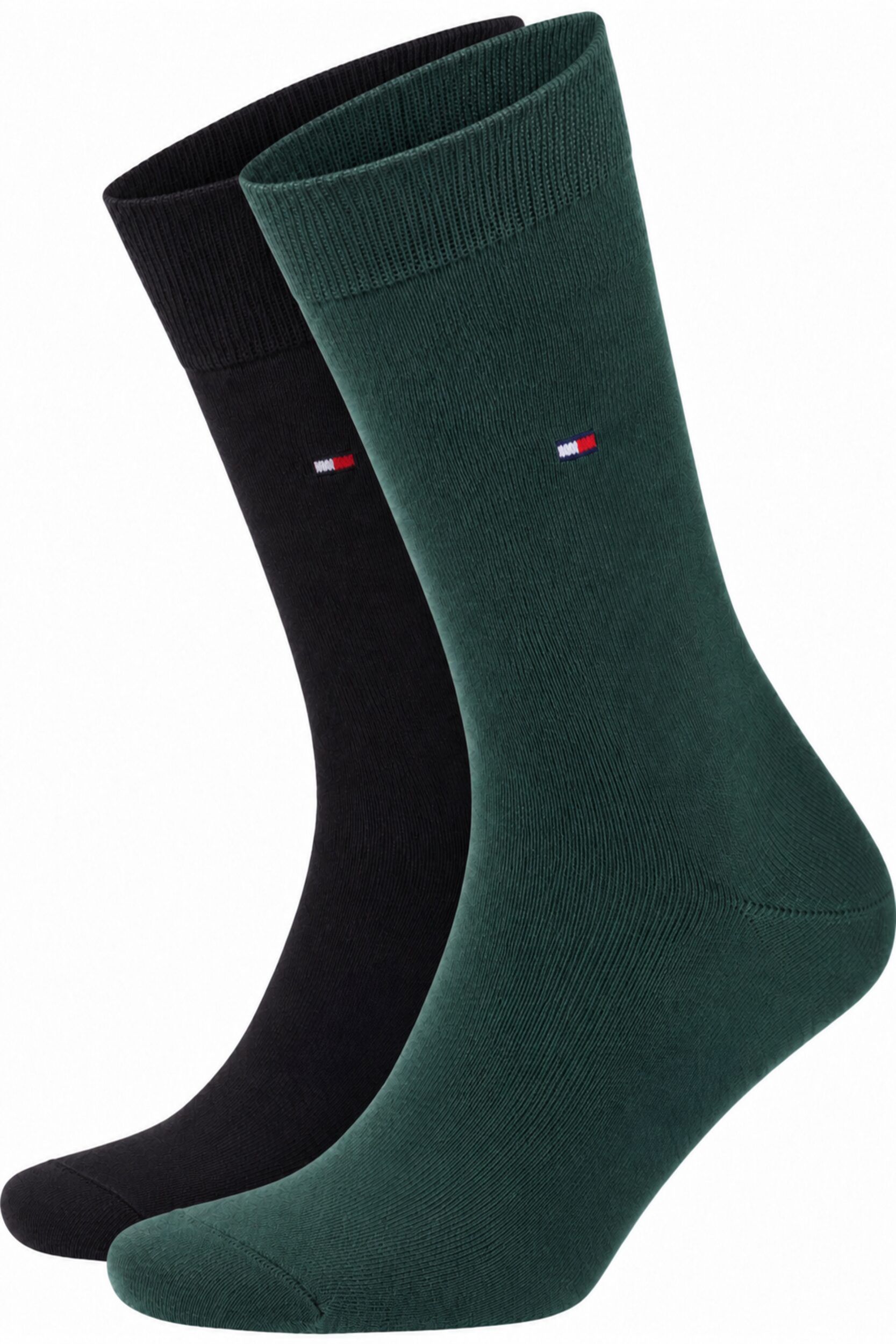 Tommy Hilfiger Classic 2-Pack Sokken Groen Zwart 371111-152 kopen | Suitable