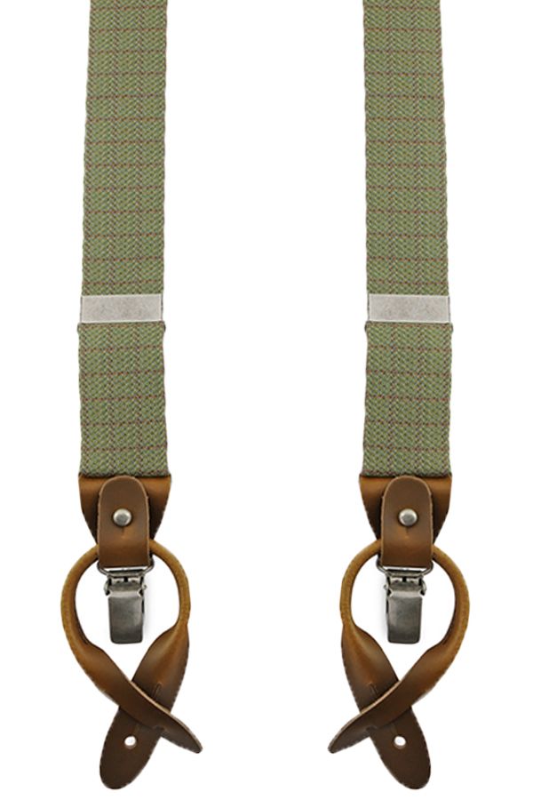 Sir Redman Lyxiga Essential MacMillan Grön Suspenders SR1354
