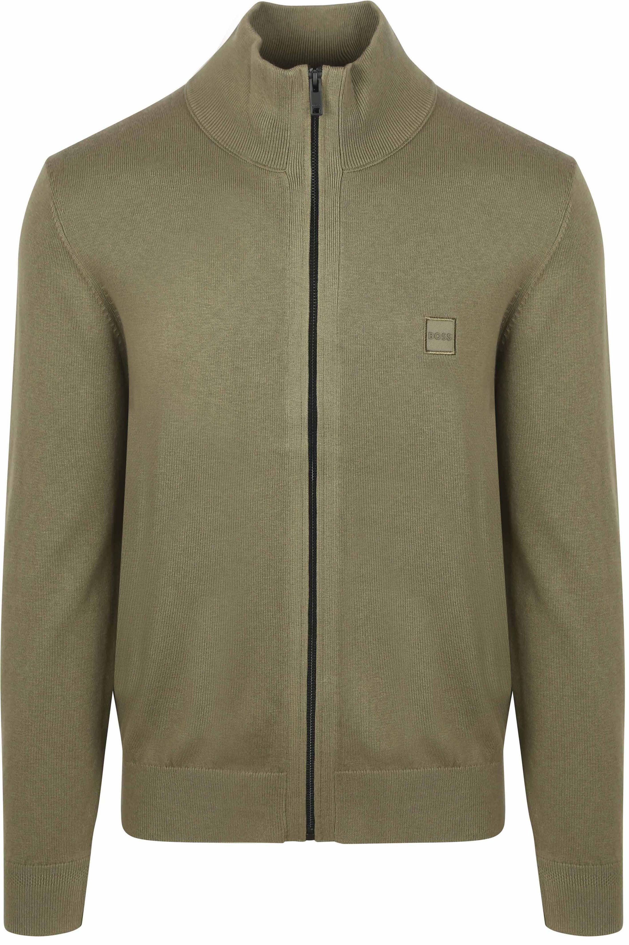 BOSS Kanozip Cardigan Olive Green 50543692-342 order online | Suitable