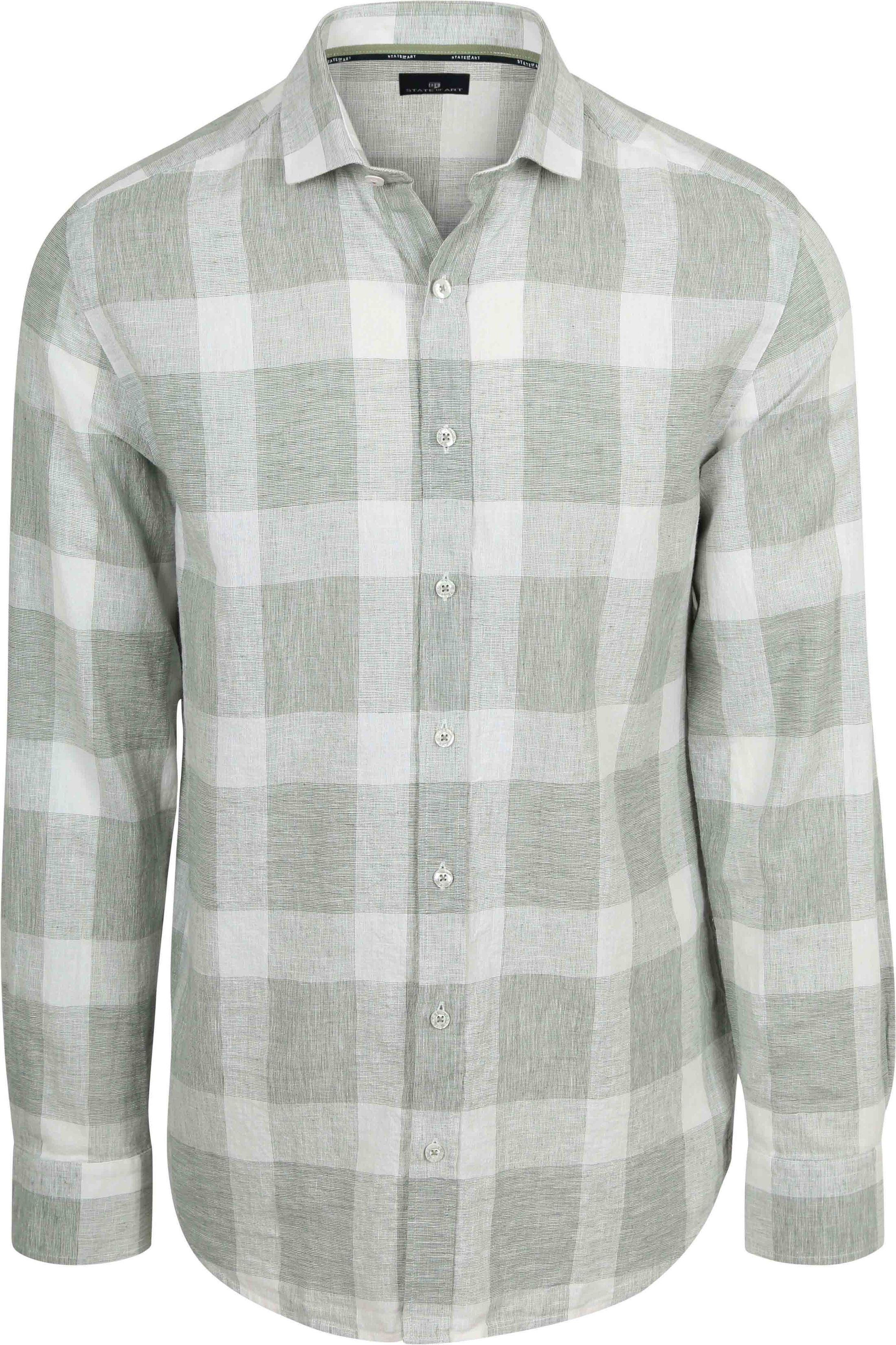Chemise State of Art à carreaux Vert 21516214-3111 commander en ligne | Suitable