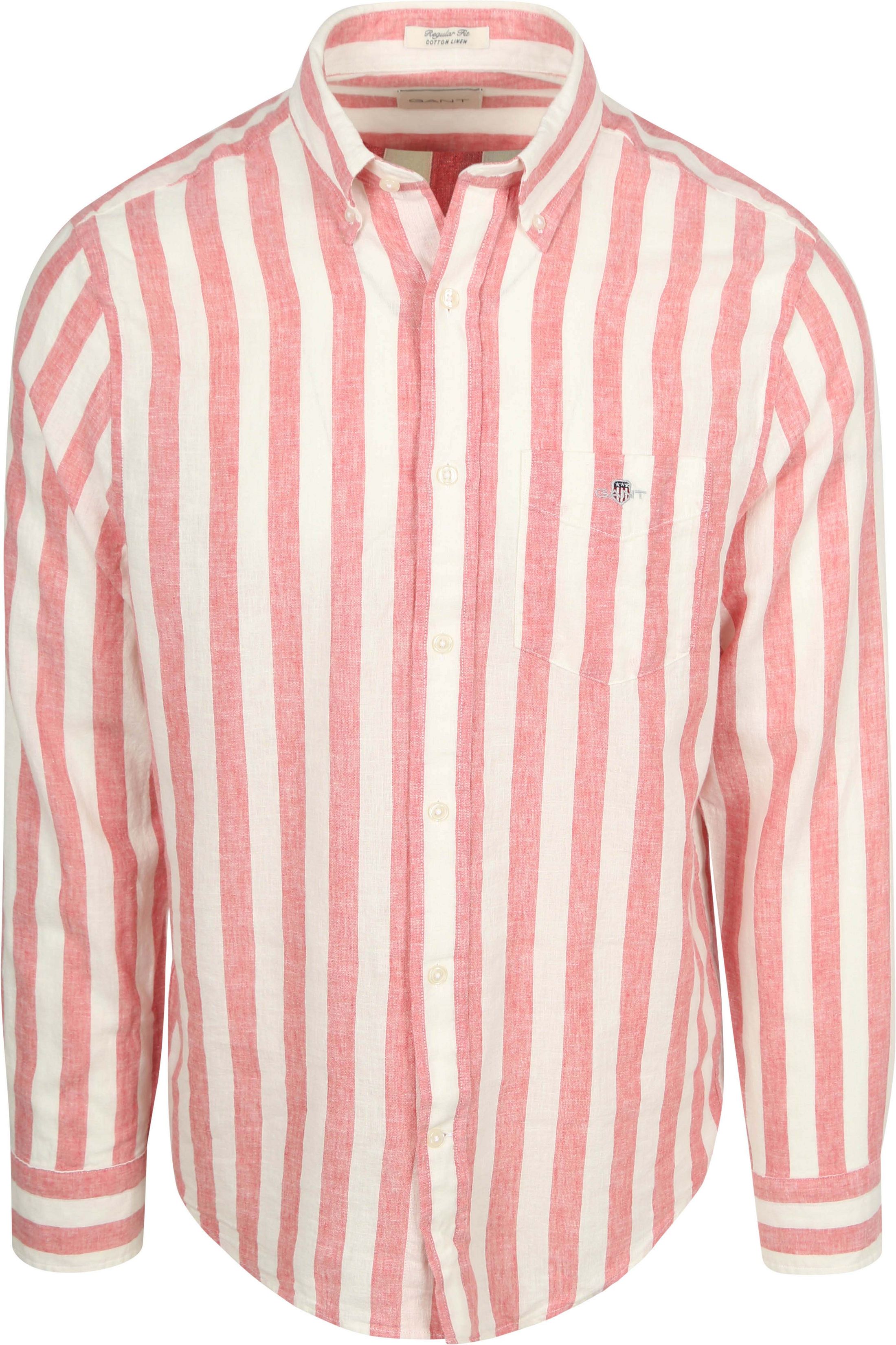 Gant Cotton Linen Shirt Stripe Pink order online | Suitable