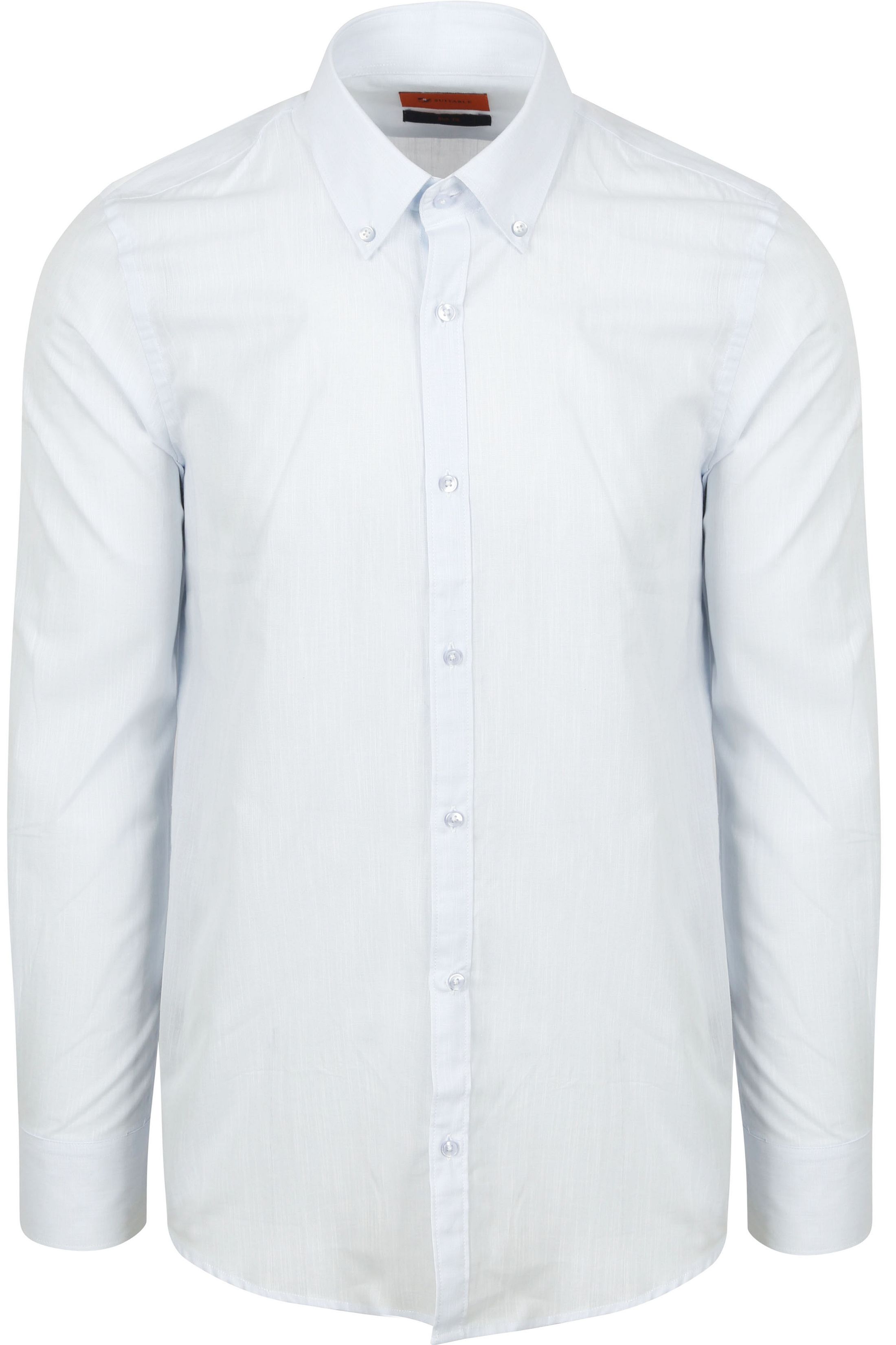 Suitable Skjorte i Cotton Slub Lyseblå SH-LOSL-CO-STBL-25.02 Blue