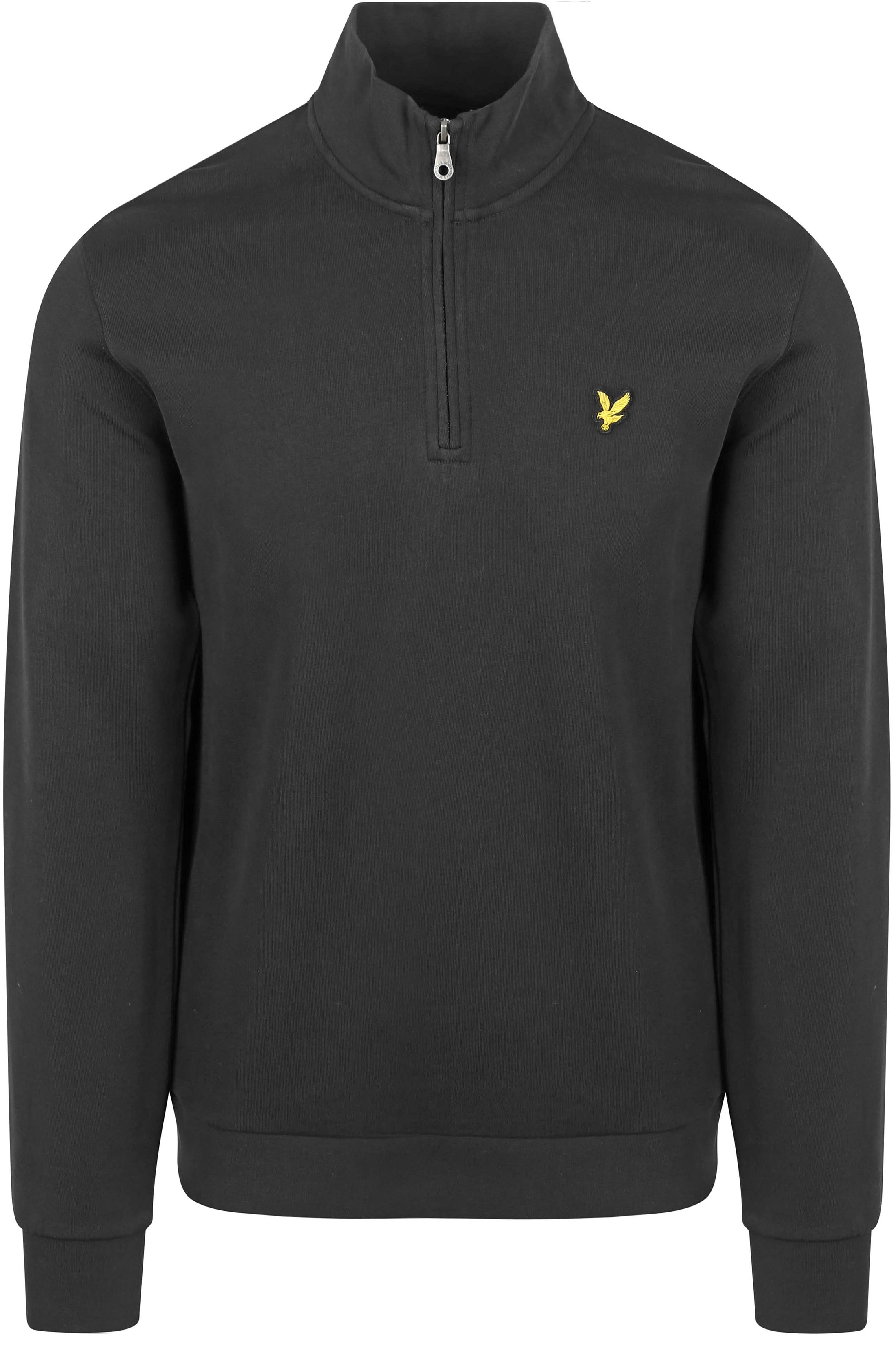 Lyle & Scott Sweat Halv Zip Sort ML2022V-Z865
