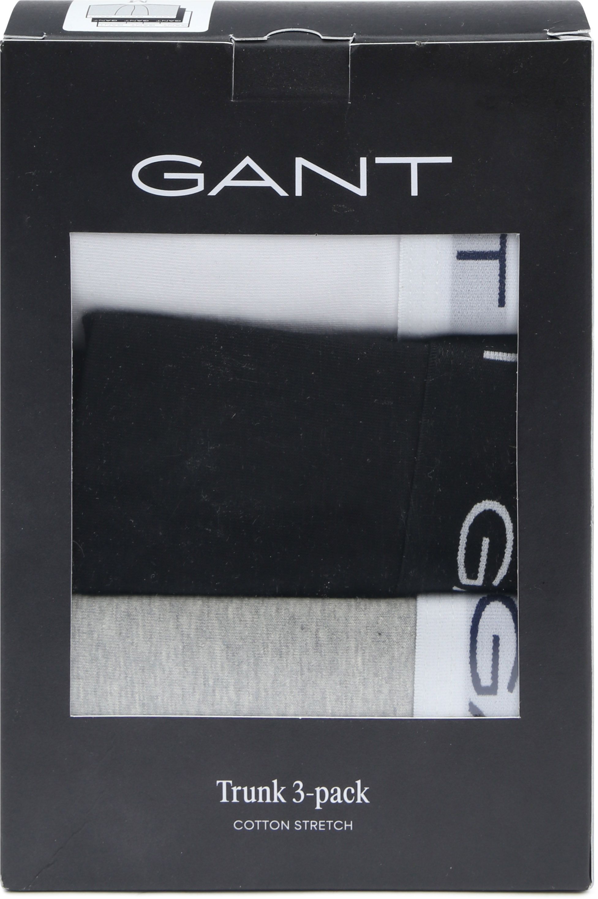 Gant Boxershorts trunk 3er-Pack Schwarz Grau Weiß 900023003-94 kaufen | Suitable