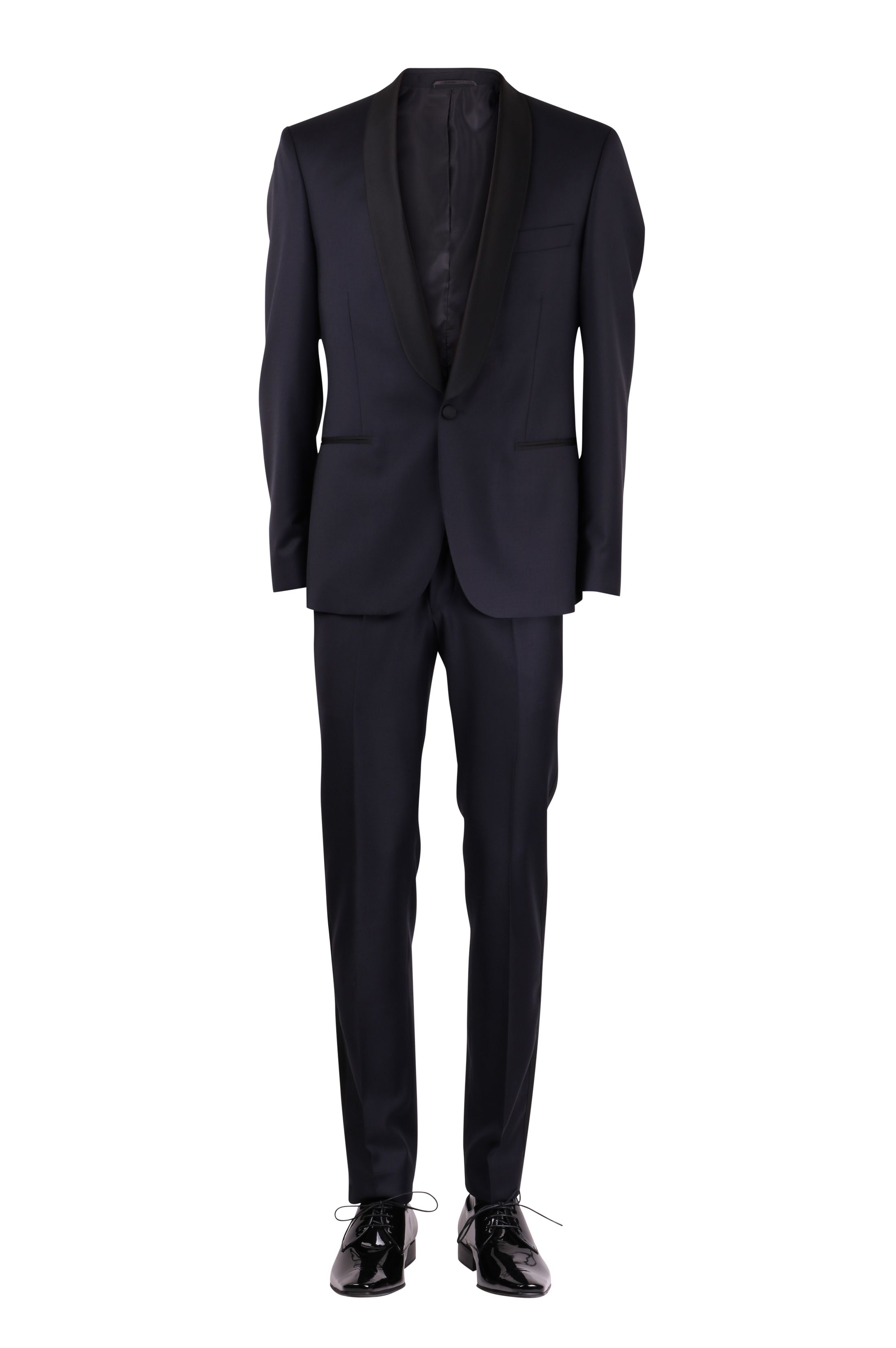 Navy Smoking London 100% Wool London Marlane S120