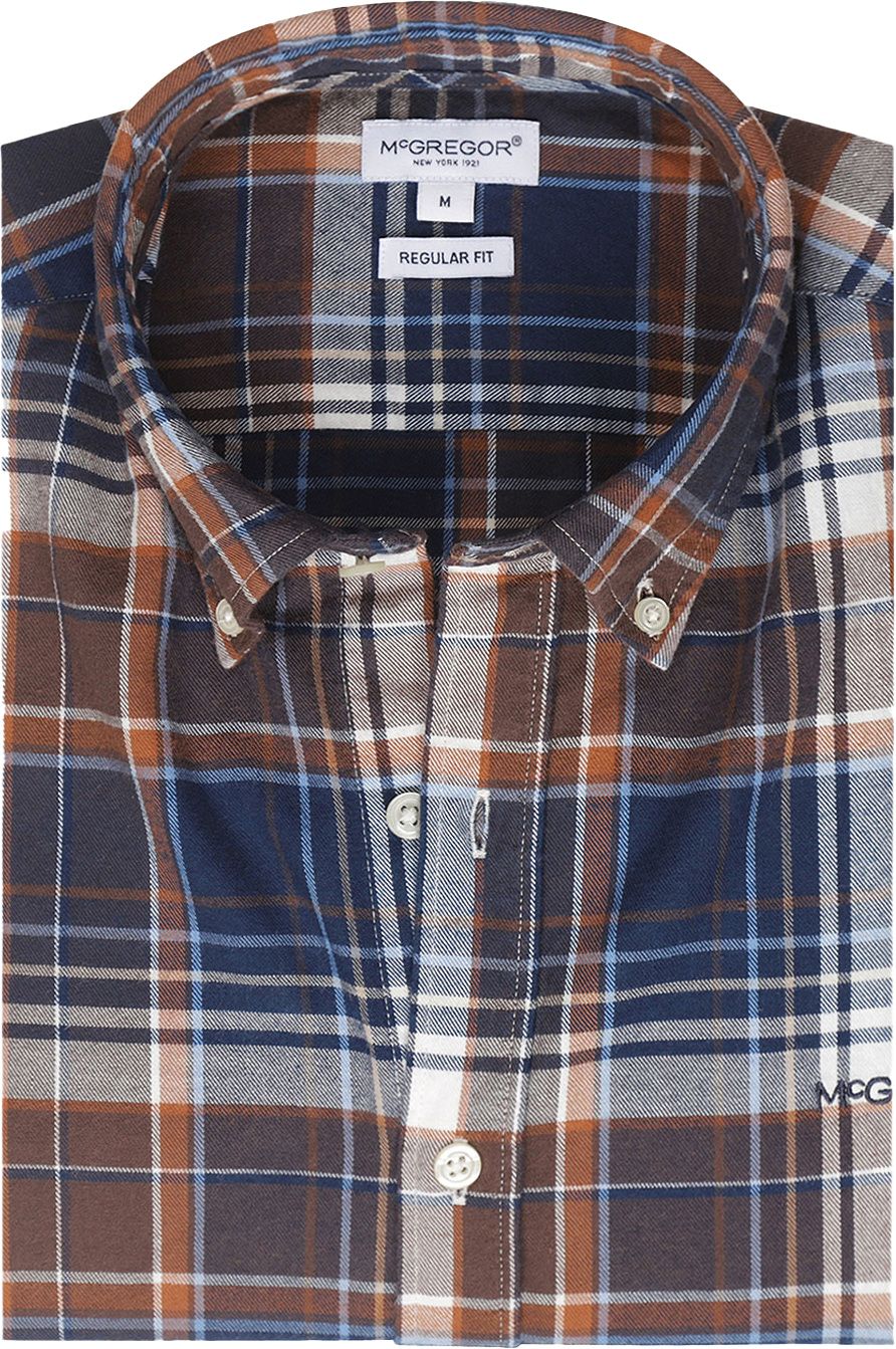 McGregor Hemd Karos Beige Blau MM242.6001.11-3006 kaufen | Suitable