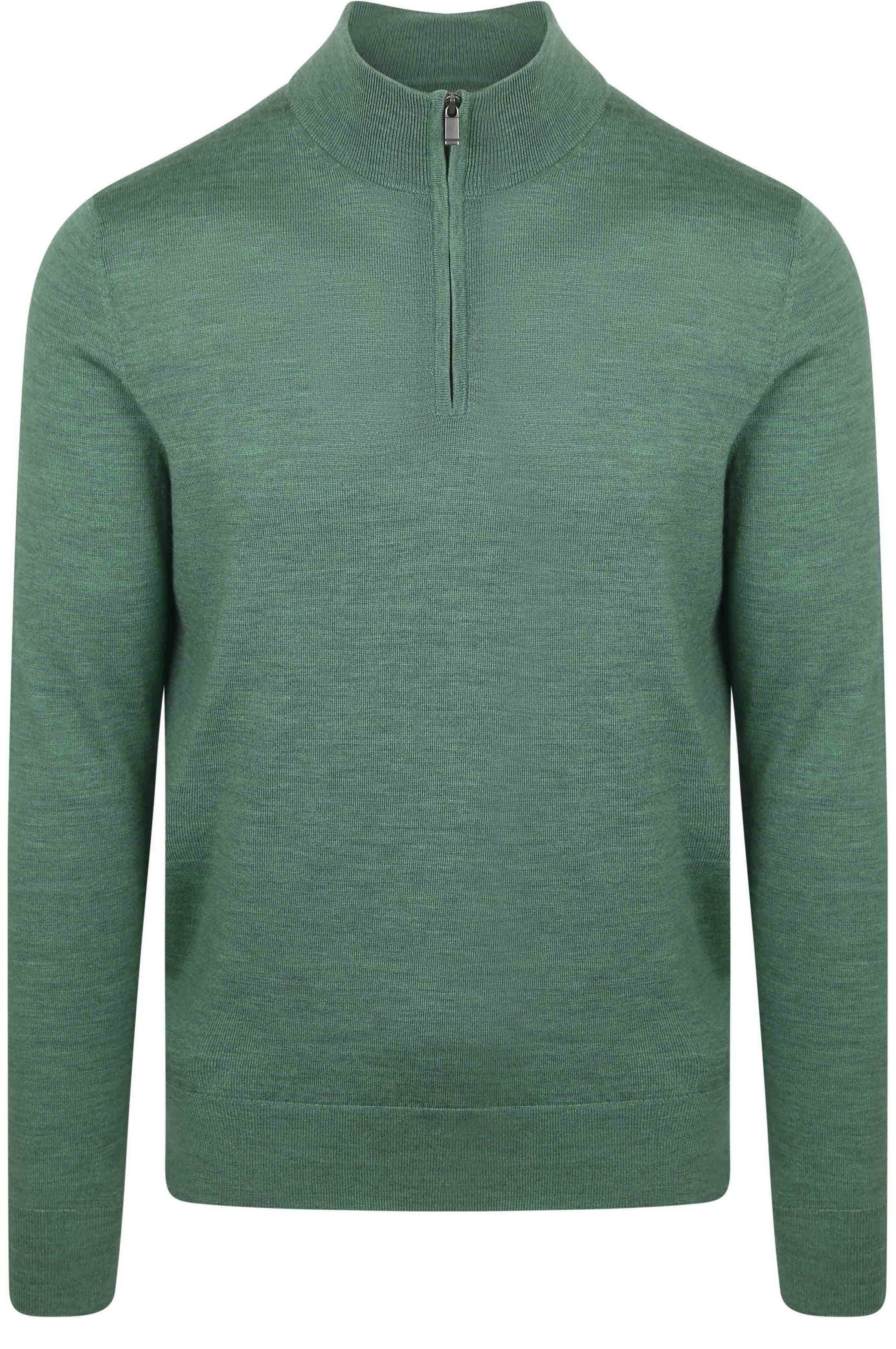 Suitable Merino Half Zip Trui Mid Groen PU-MRI-HZ-25-MG kopen | Suitable