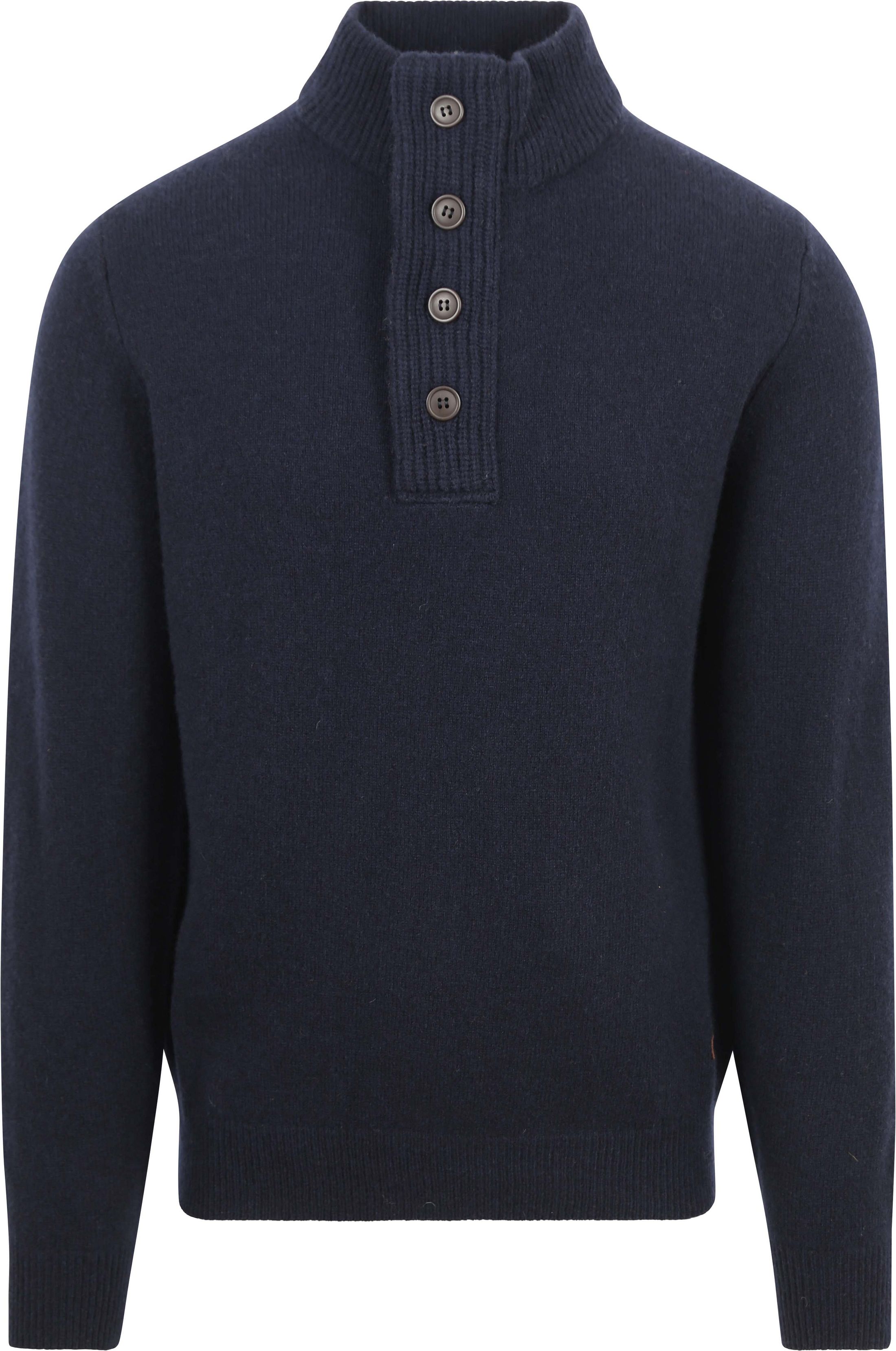 Barbour Tröja Wol Patch Marinblå MKN0585-NY91