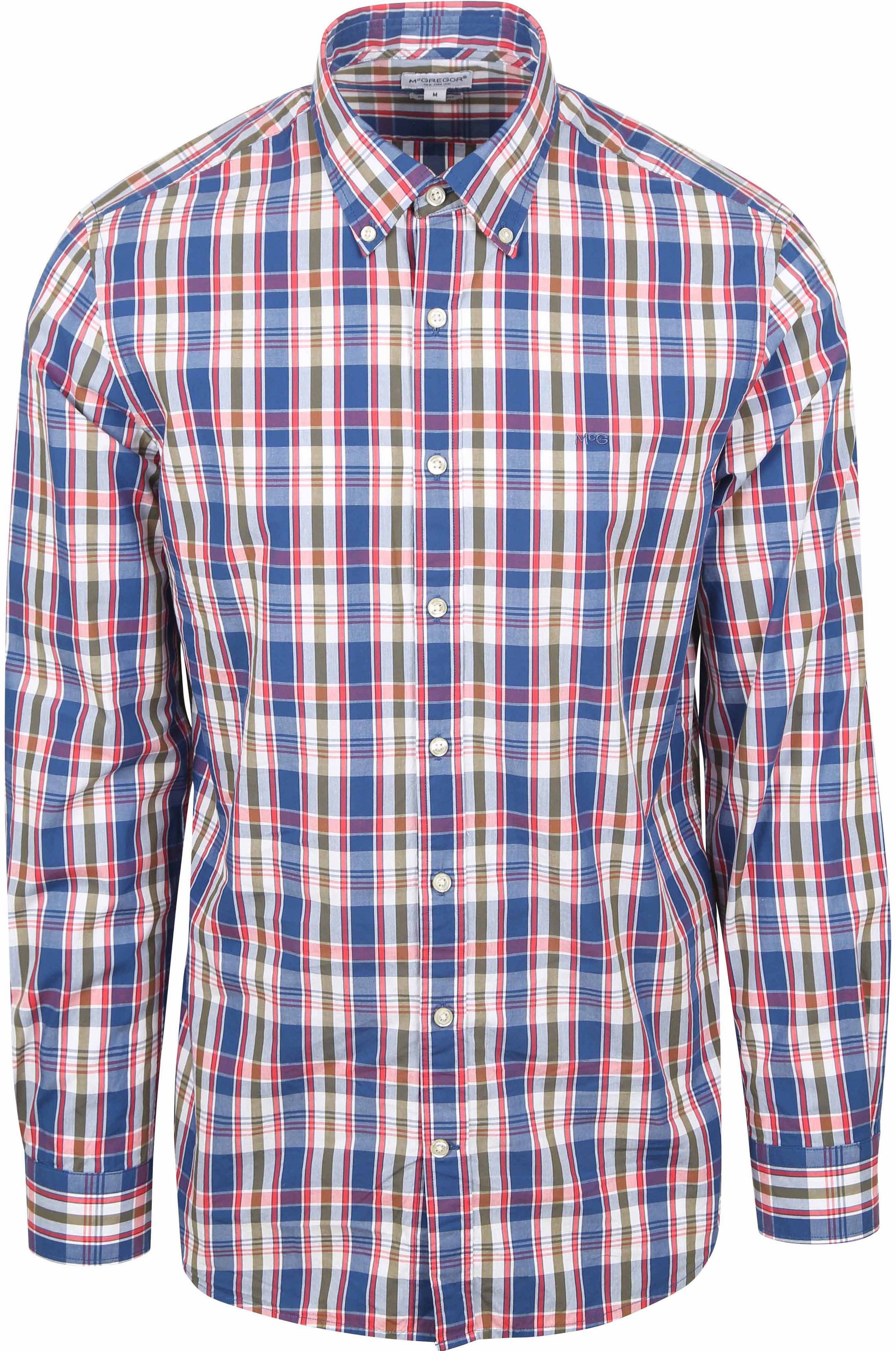 McGregor Skjorta Poplin Rutig Multifärgad MM251.6001.08-2011