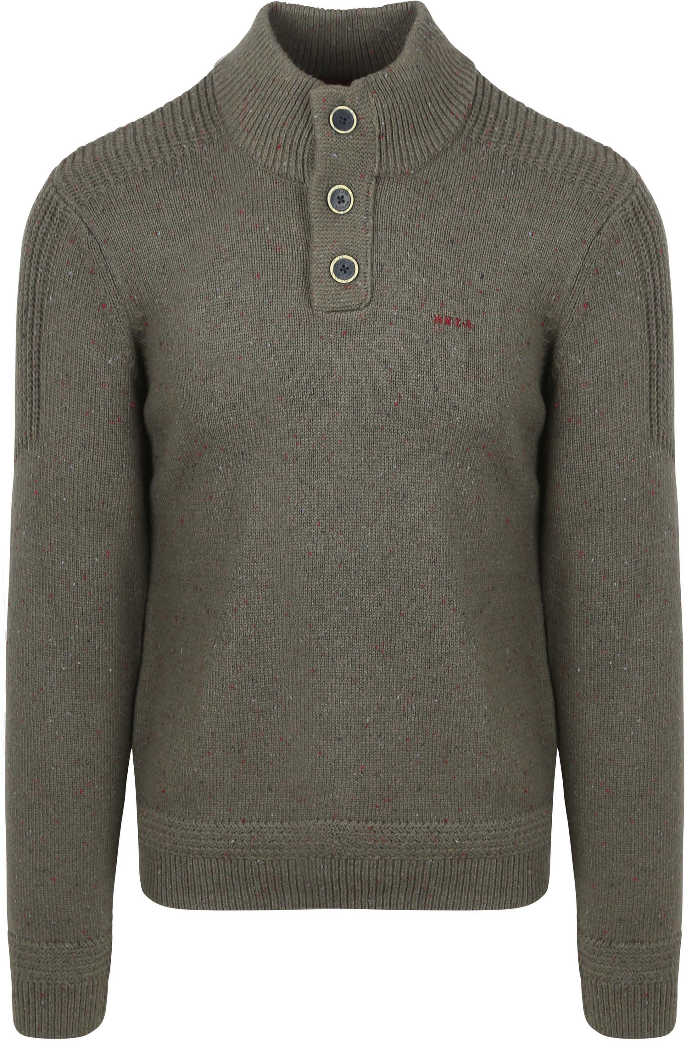 NZA Pull Mocker Adan Conor Melange Gris armée 25HN475-1764 commander en ligne | Suitable
