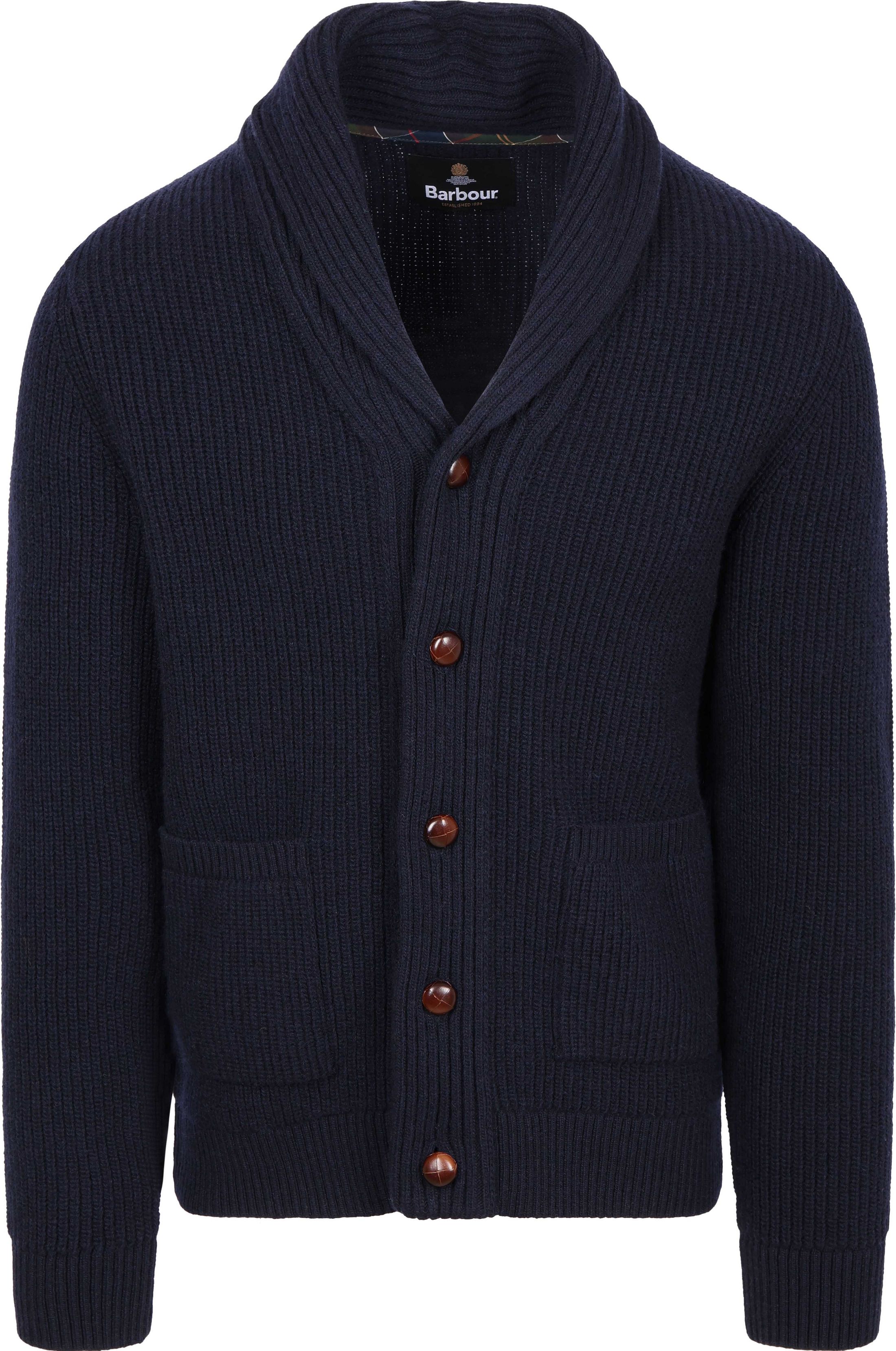 Barbour Cardigan Shawl Hartland Marinblå MKN1761-NY91 köp | Suitable