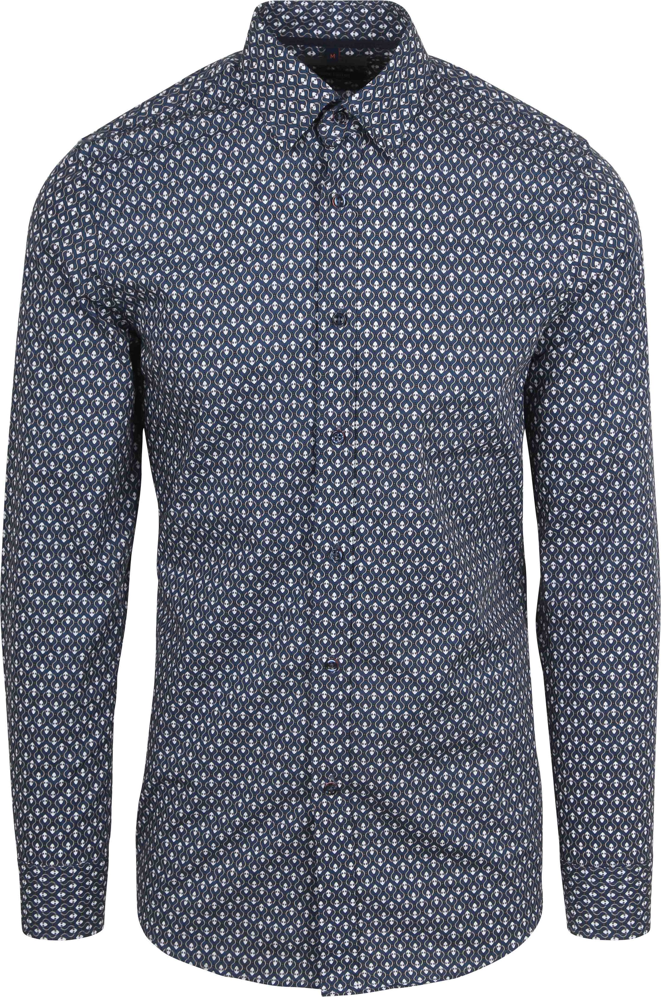 Suitable Skjorte Trykk Navy SH-HBD-PRBL-STBL-24W01 