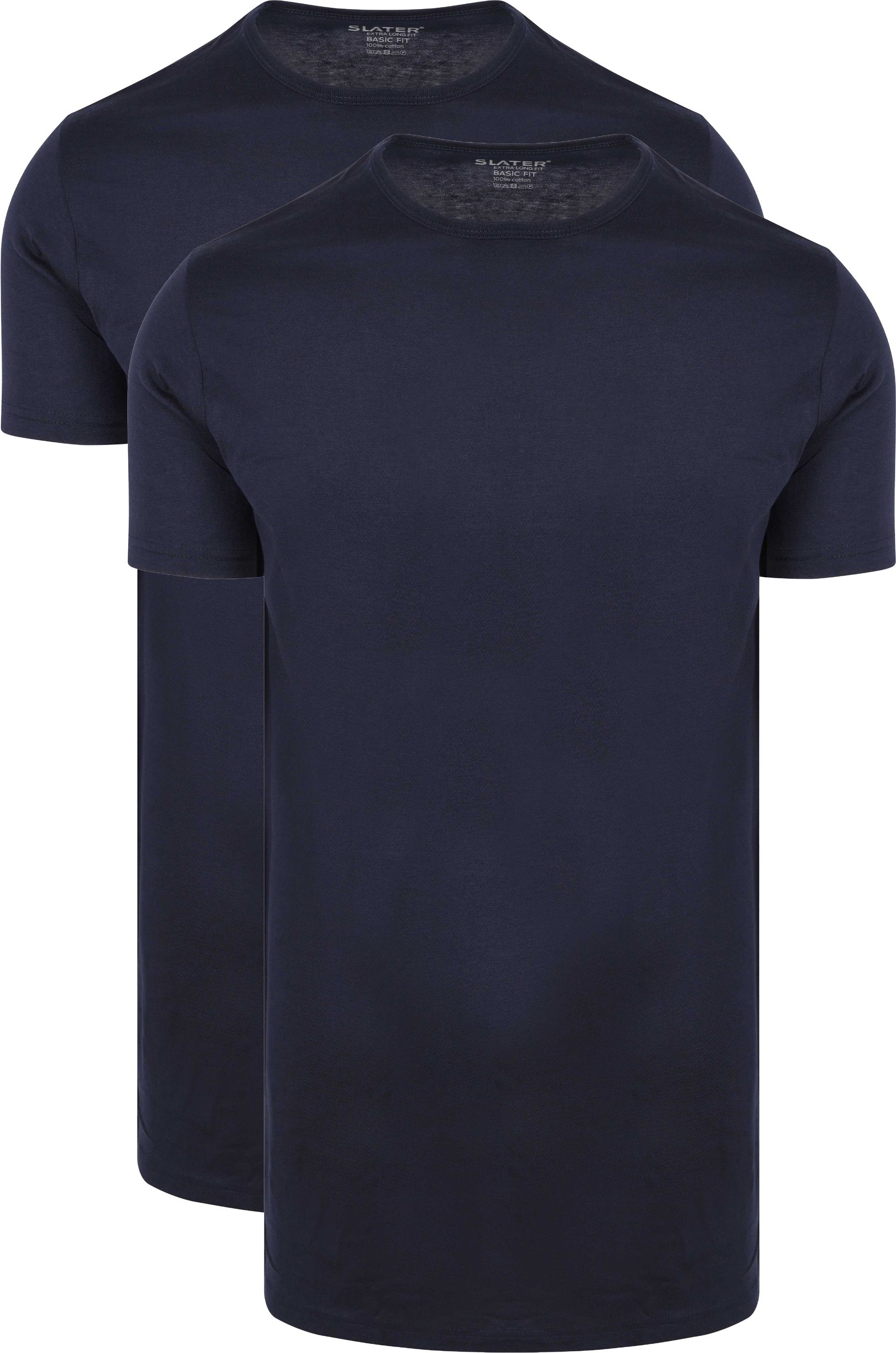Slater T-shirt Blu 7710-400 2-pack