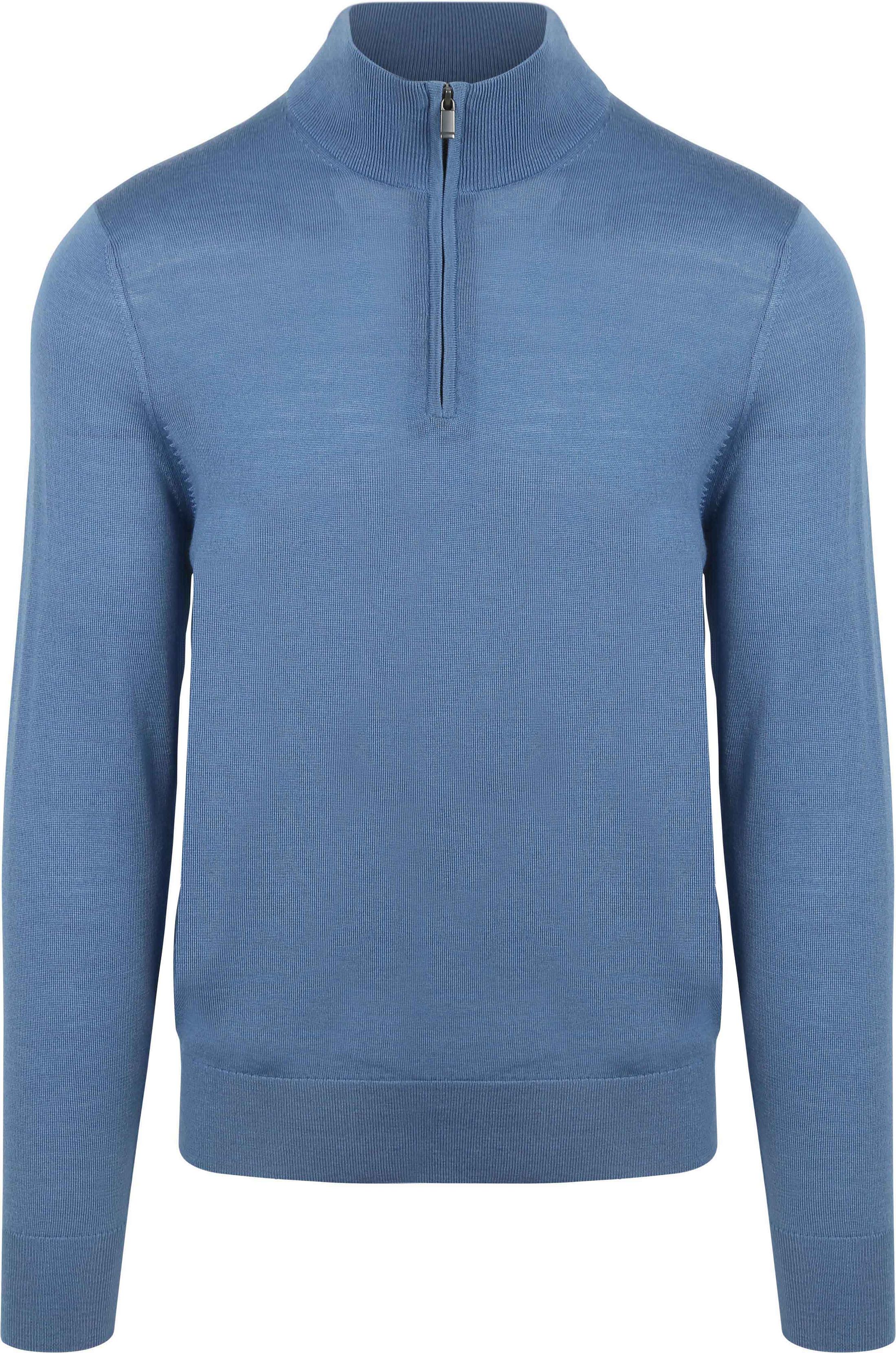 Suitable Merino Half Zip Genser Ink Blå PU-MRI-HZ-25 241973 Ink Blue 