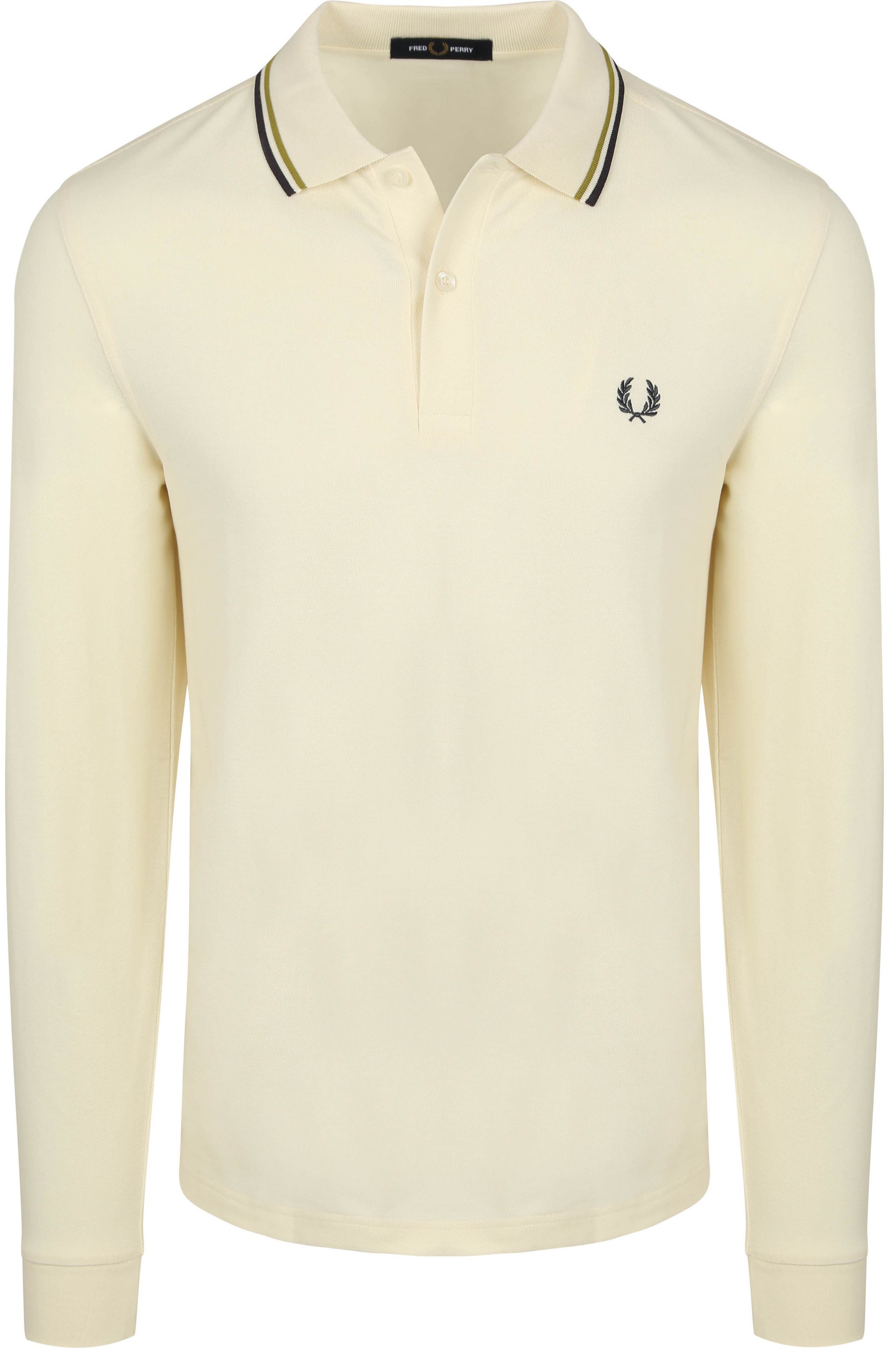 Fred Perry Langermet Polo i Fargen Ecru 46A M3636-46A
