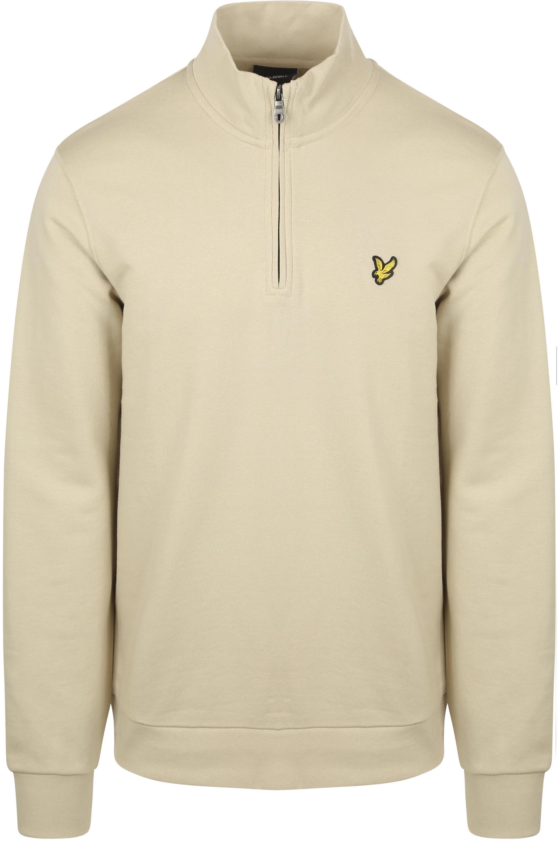 Lyle & Scott Sweat Halv Zip Greige ML2022V-X865