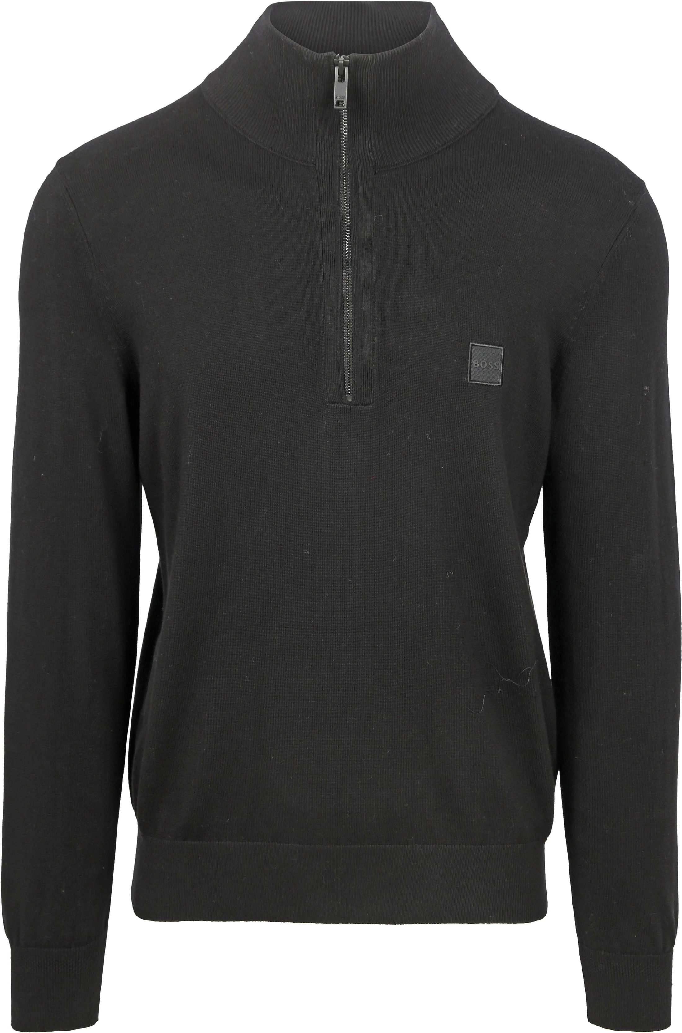 BOSS Kanobix Half Zip Tröja Svart 50527585-001