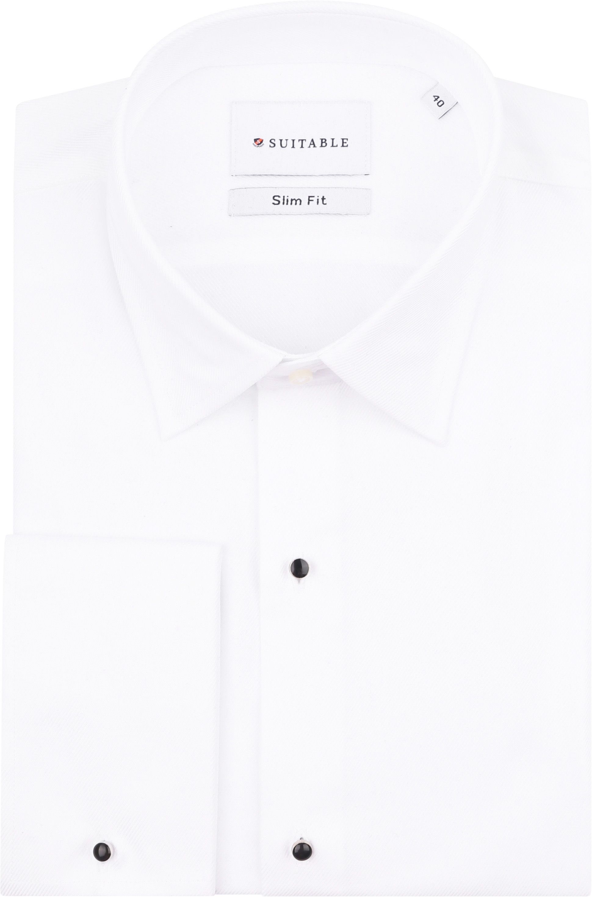 Suitable Hvidt Smoking Skjorte Slim-Fit SH-SMOK-HUDSON