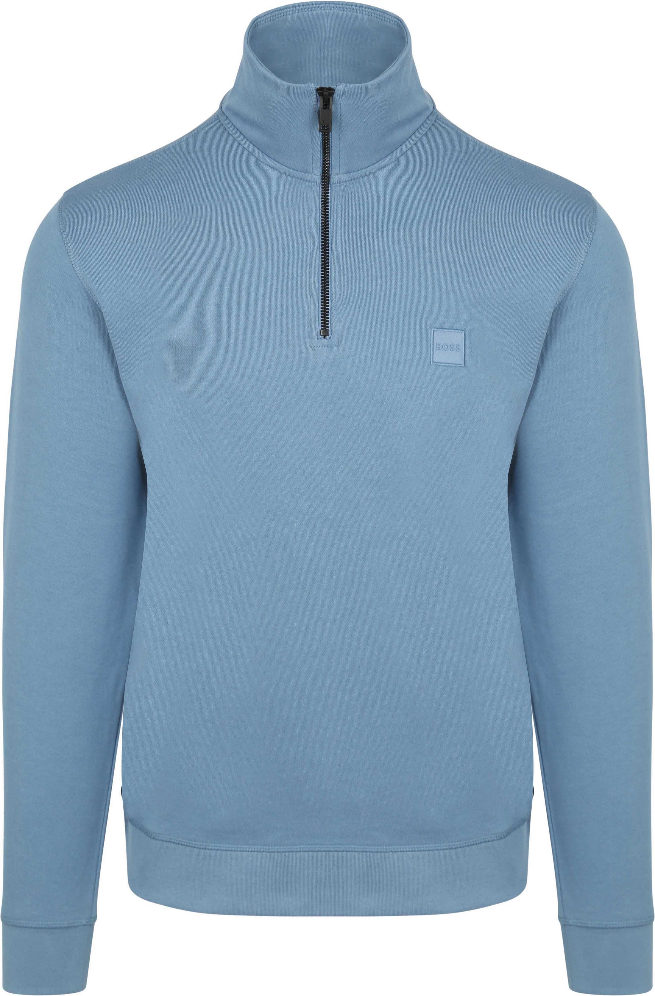 BOSS Sweter Niebieski 50468926-459 