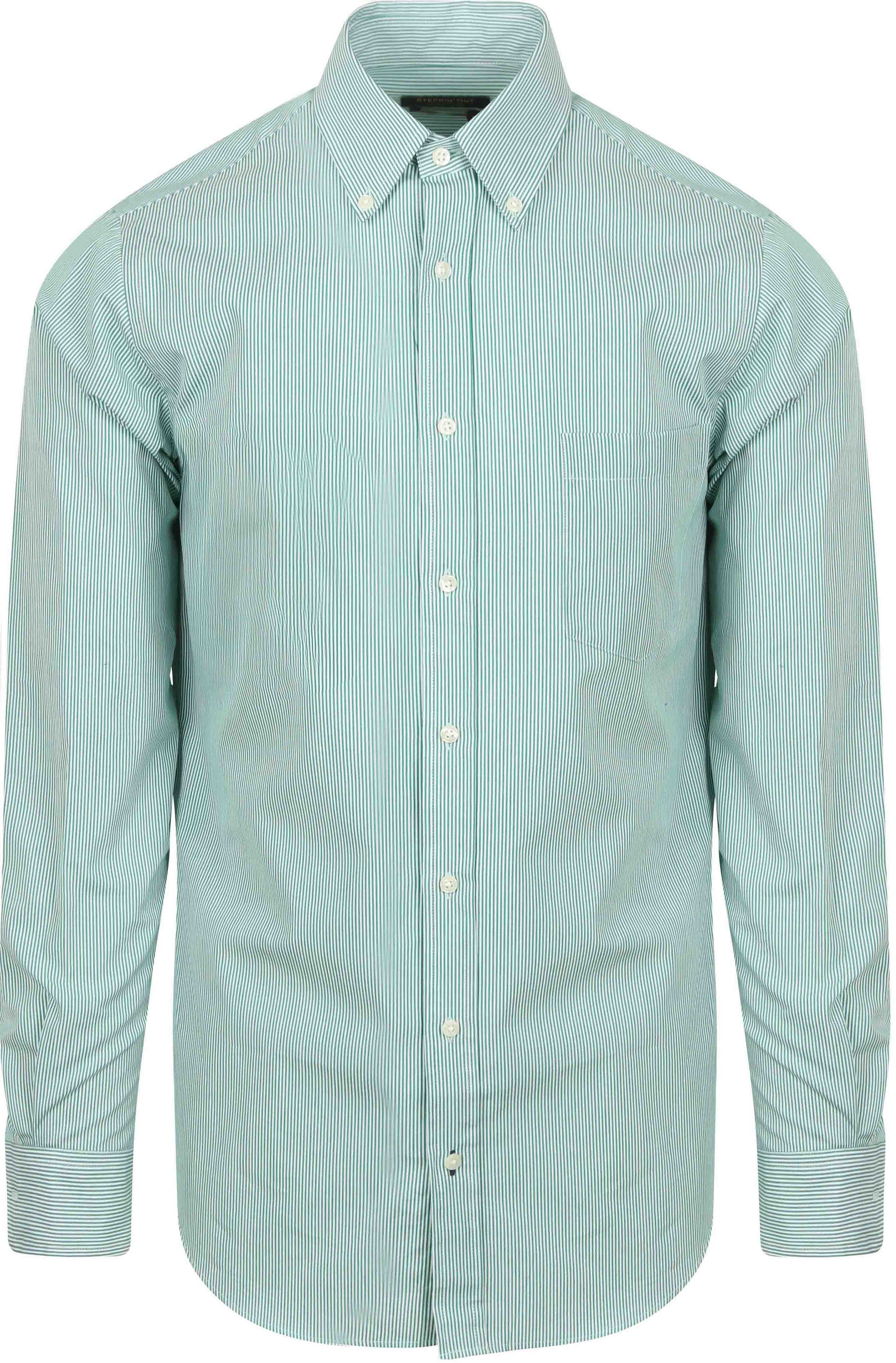 Steppin ' Out Skjorte Stripe Grønn SH-STEPP-BD-05 Pin Stripe Green