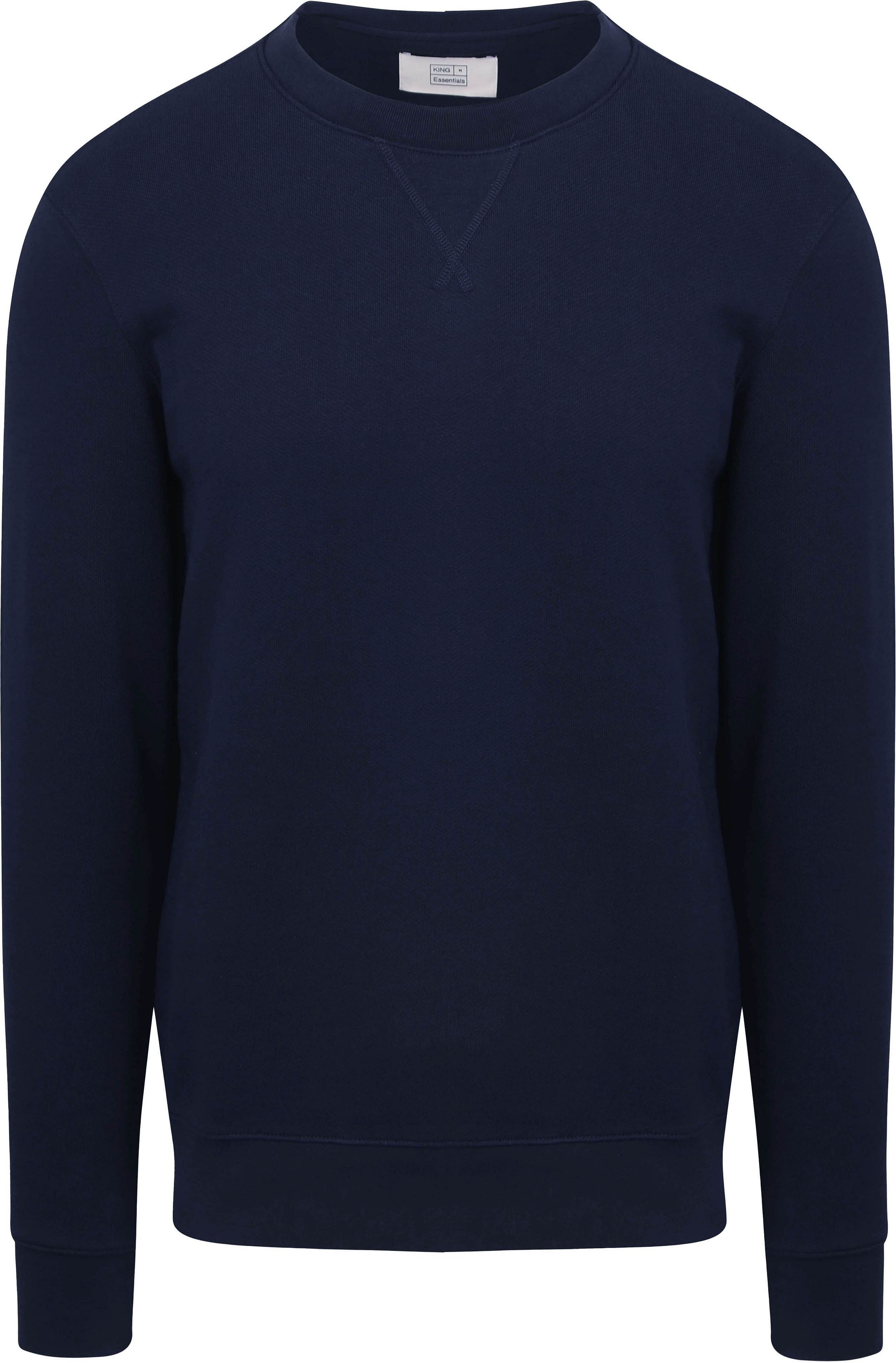 KING Essentials Sweter Niebieski KM111070001-B025T 
