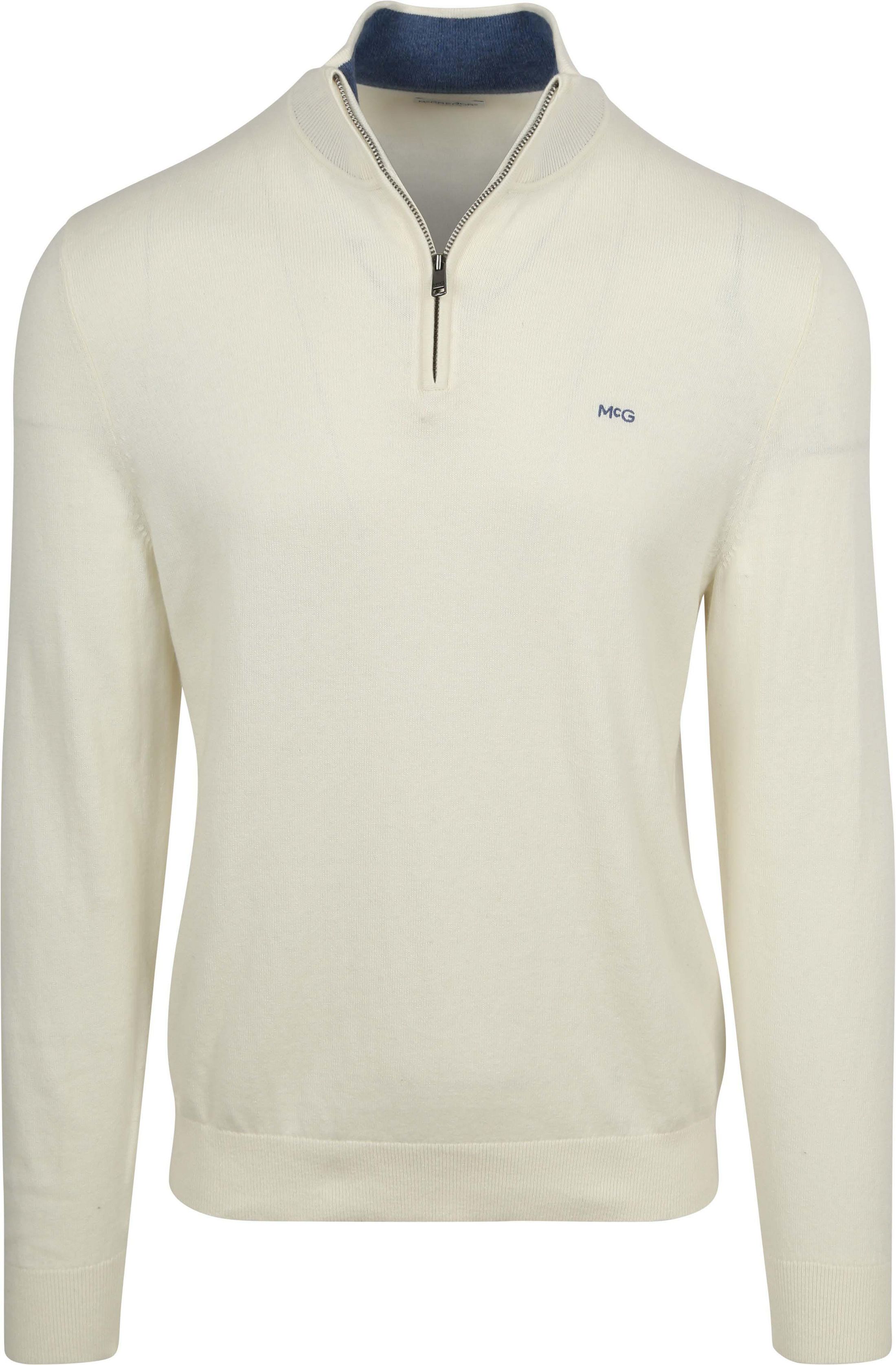 McGregor Half-Zip Genser Cotton Cashmere Kit Off-white Hvit Størrelse 3XL